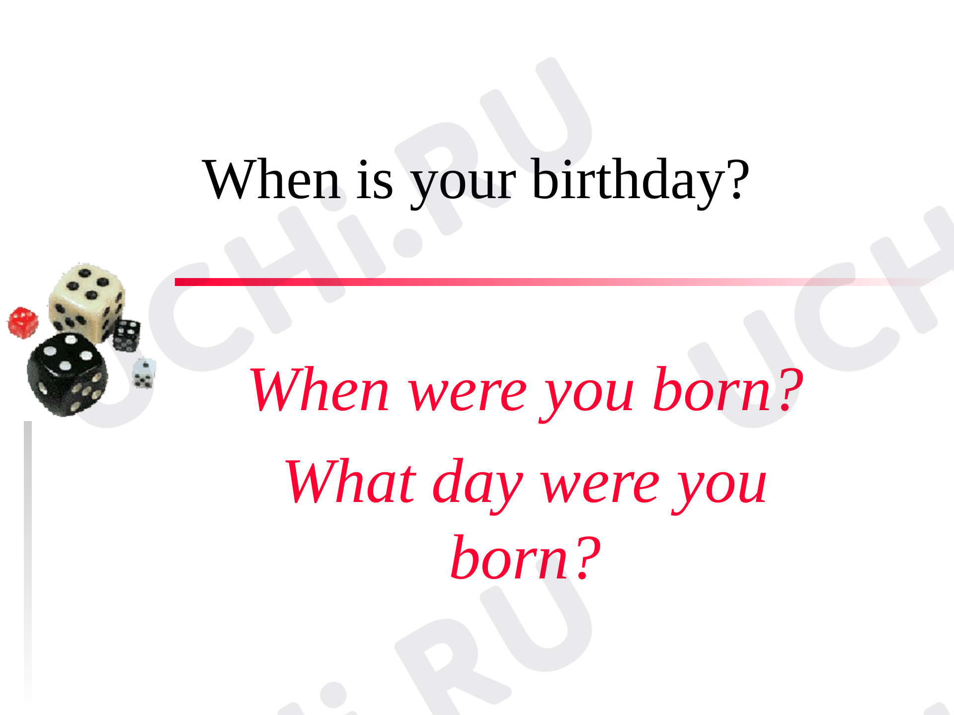 Предпросмотр материала Презентация по английскому языку "Your birthday poem"