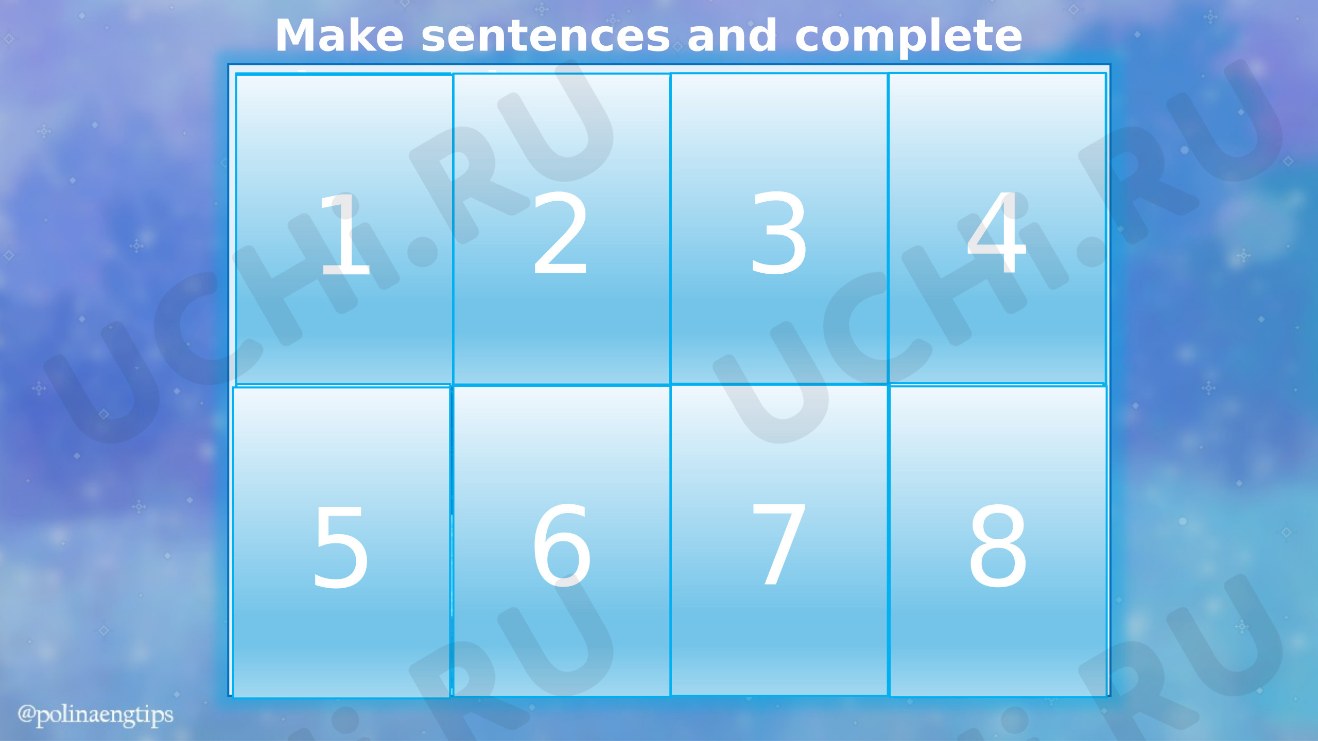 Предпросмотр материала Презентация к уроку английского языка по теме: Present Simple puzzle with Frozen