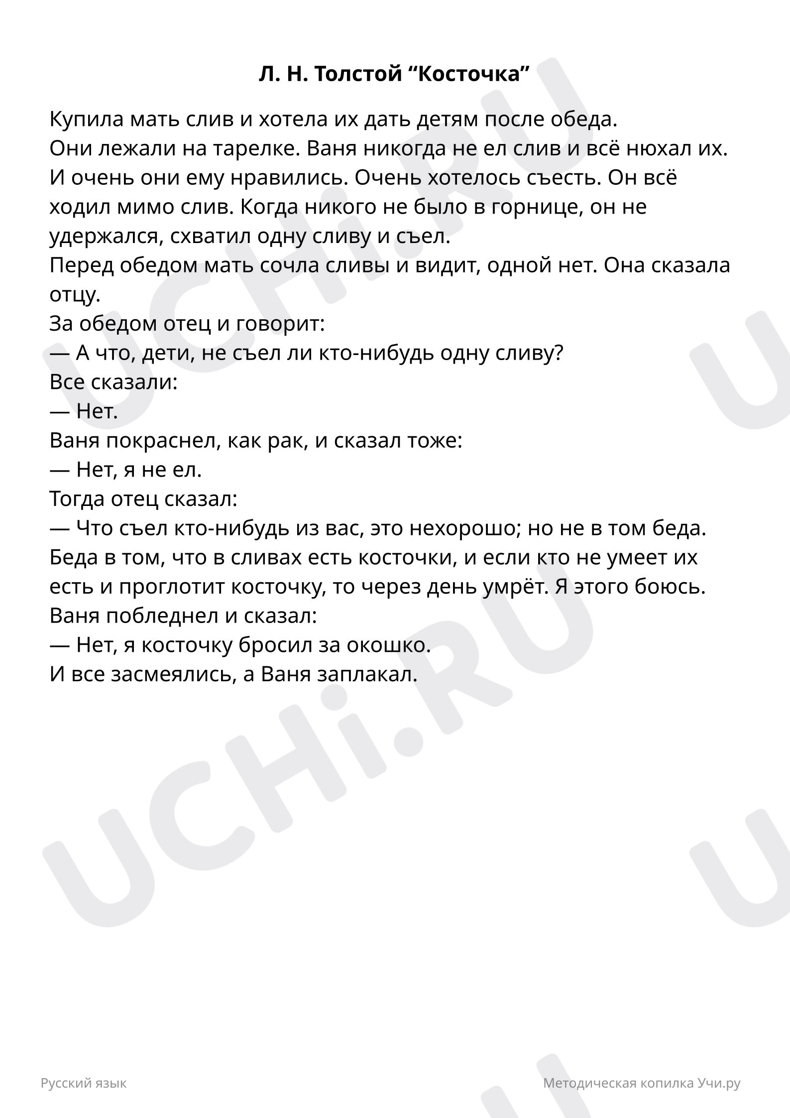 Предпросмотр материала Шаблон