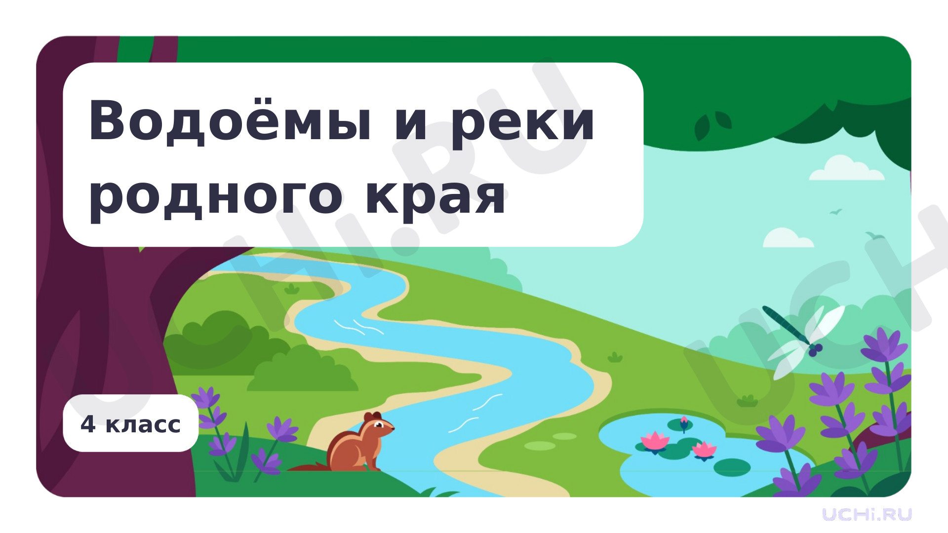 Предпросмотр материала Водоемы и реки родного края
