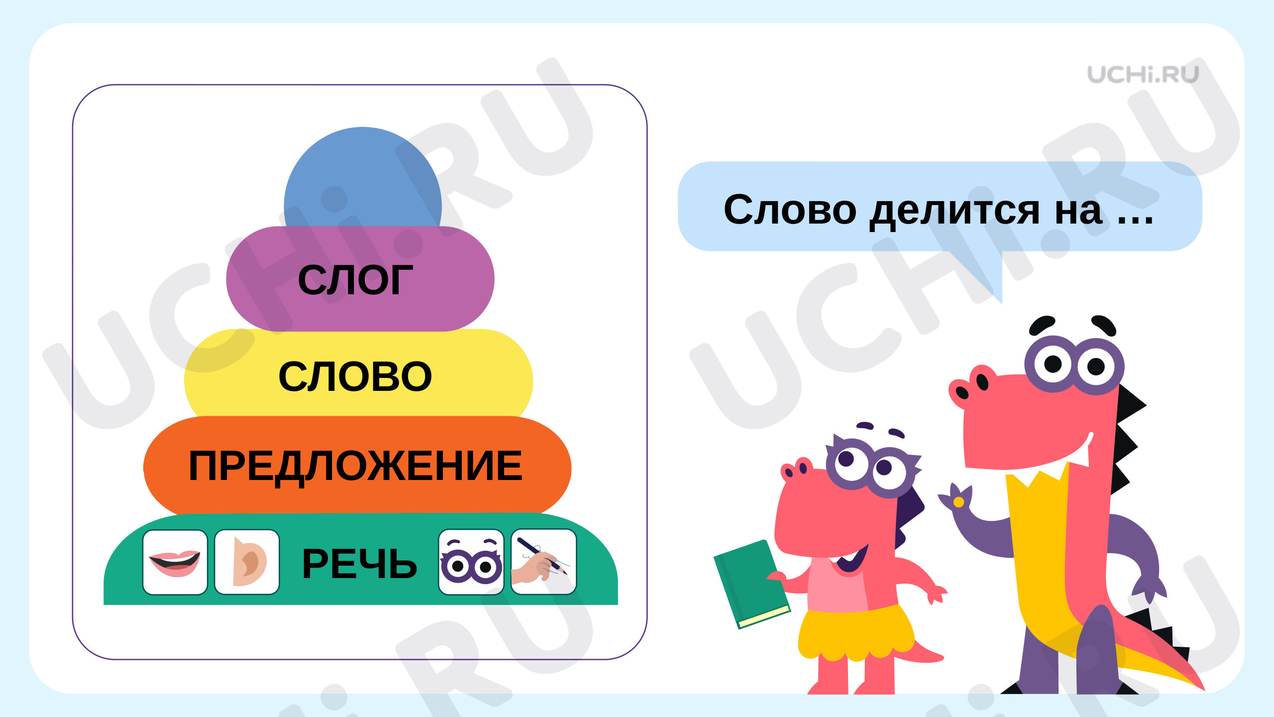 Слово и слог, распечатка. Повышенный уровень, русский язык 1 класс: Слово и  слог. Длинная прямая линия с закруглением внизу влево | Учи.ру