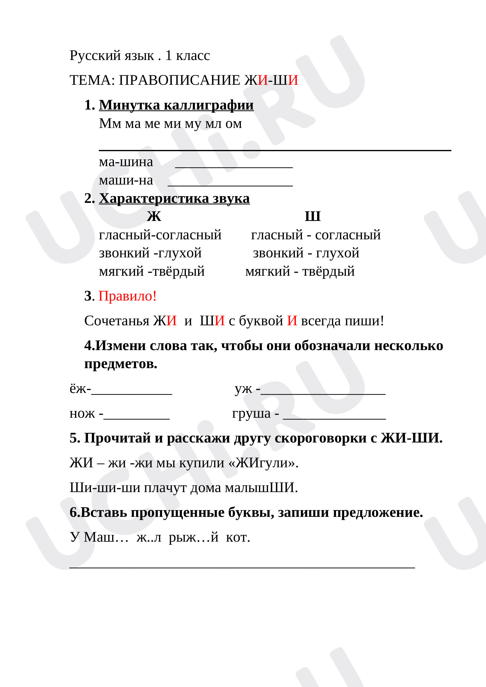 Правописание ЖИ-ШИ»: А. С. Пушкин. Отрывки из сказок. Письмо слов с  сочетаниями ЖИ, ШИ | Учи.ру