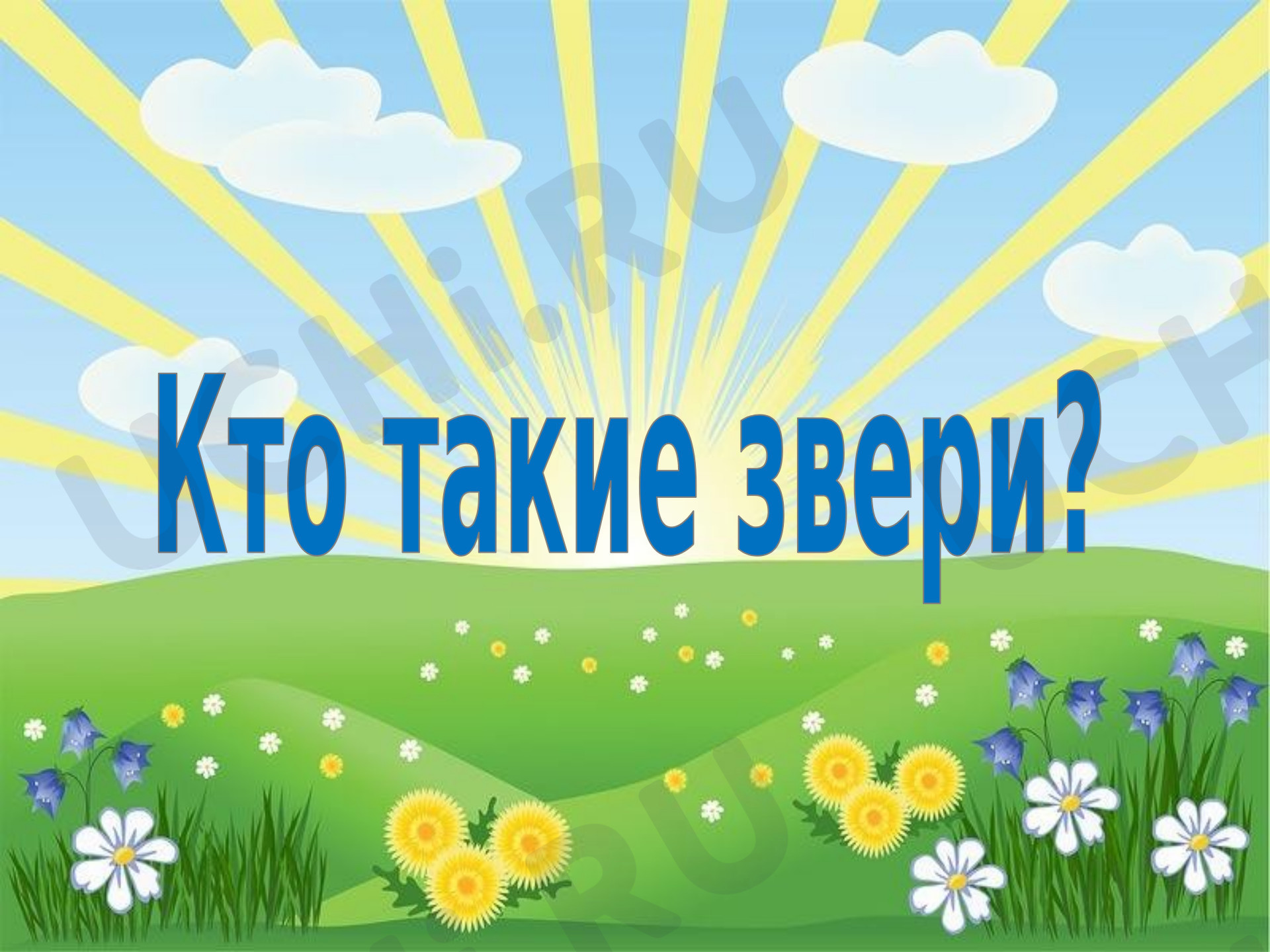 Предпросмотр материала Презентация к уроку окружающего мира. Кто такие звери?