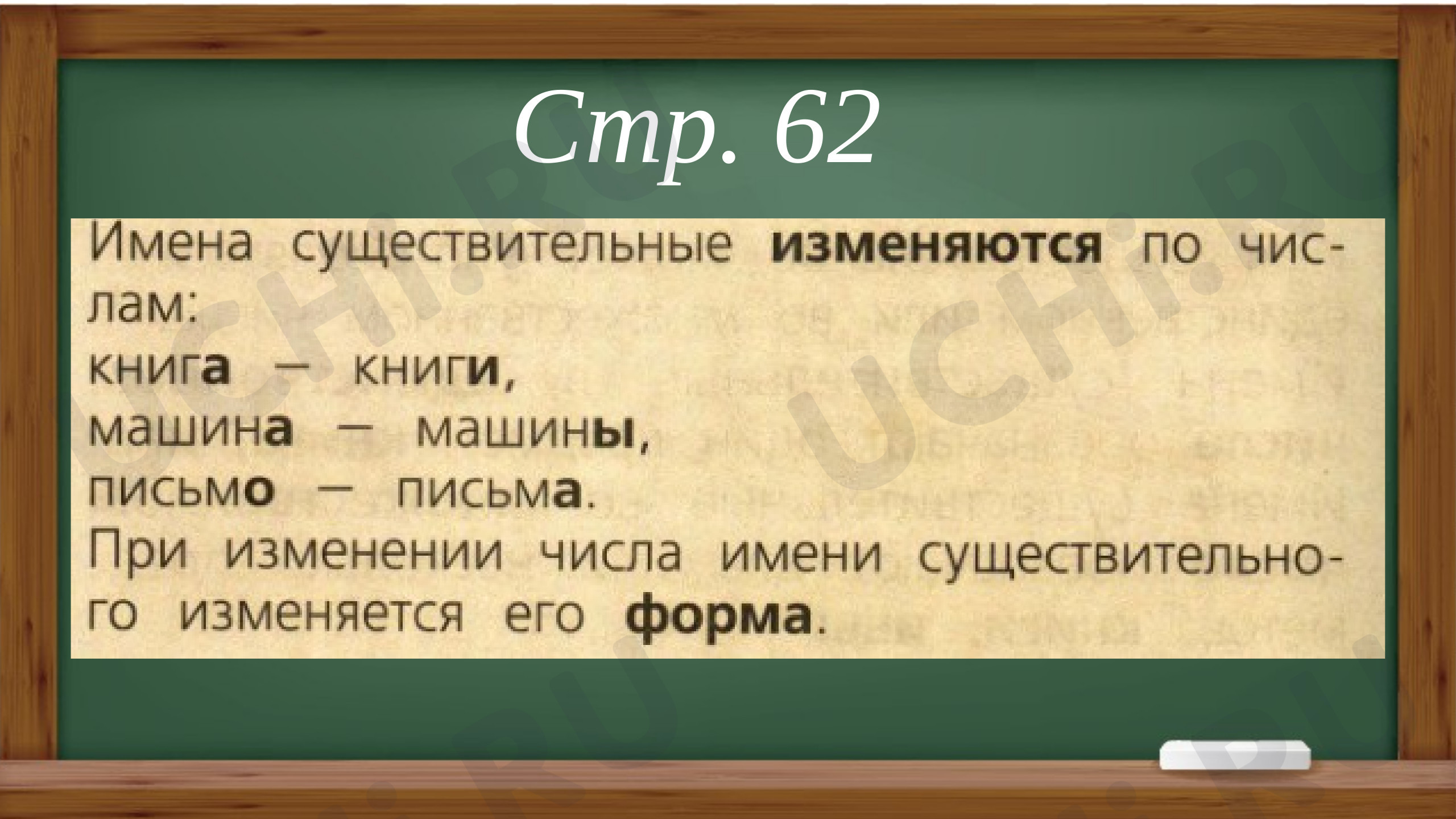 Число имен существительных»: Единственное и множественное число имён  существительных | Учи.ру