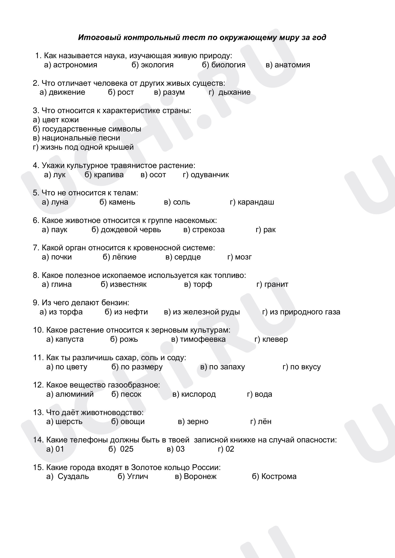 Предпросмотр материала Итоговая работа