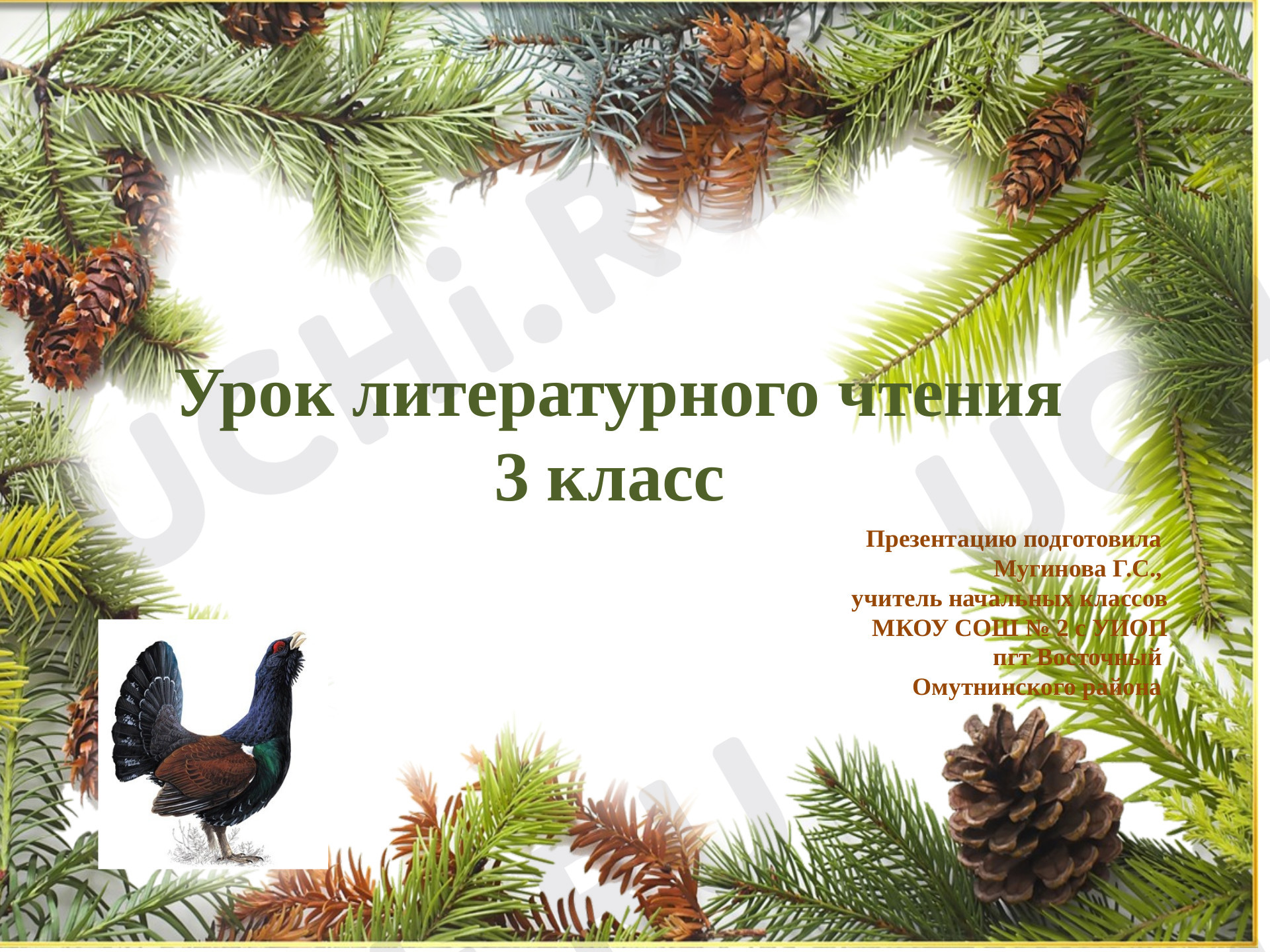 Предпросмотр материала Презентация к уроку литературного чтения. В.Астафьев Капалуха.