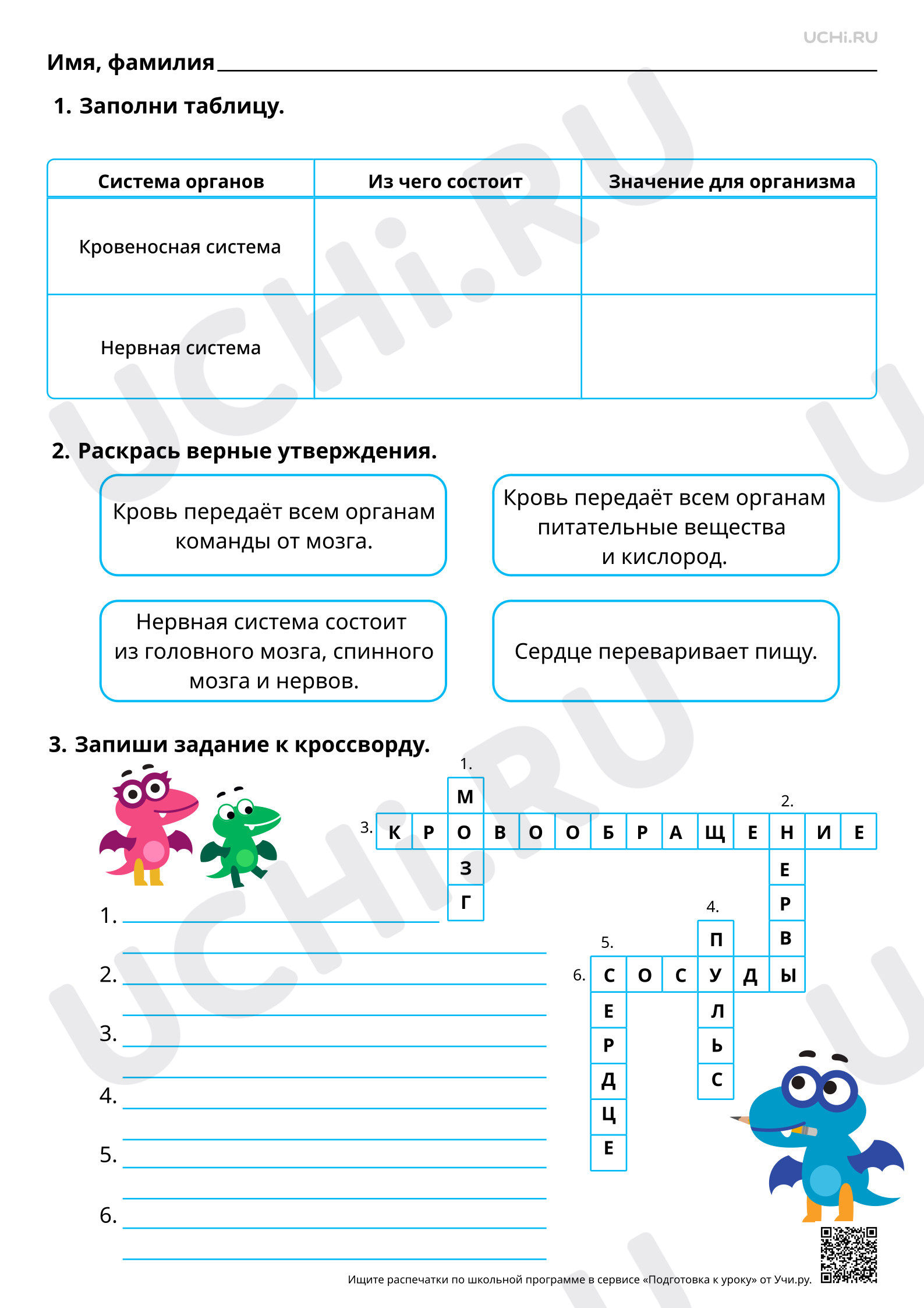 Предпросмотр материала Кровеносная и нервная система и их роль в жизни человека. Повышенный уровень