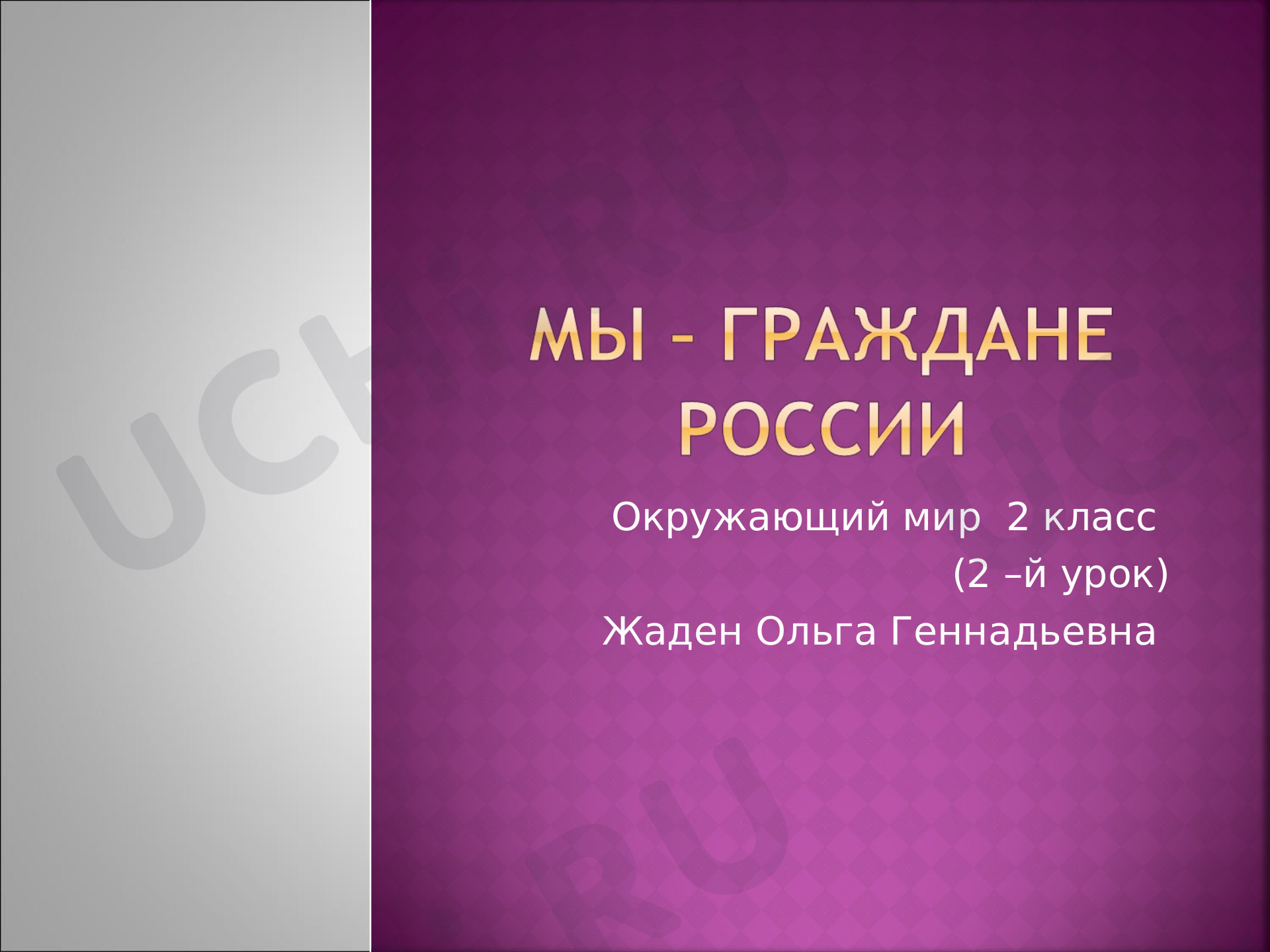 Предпросмотр материала Мы- граждане России