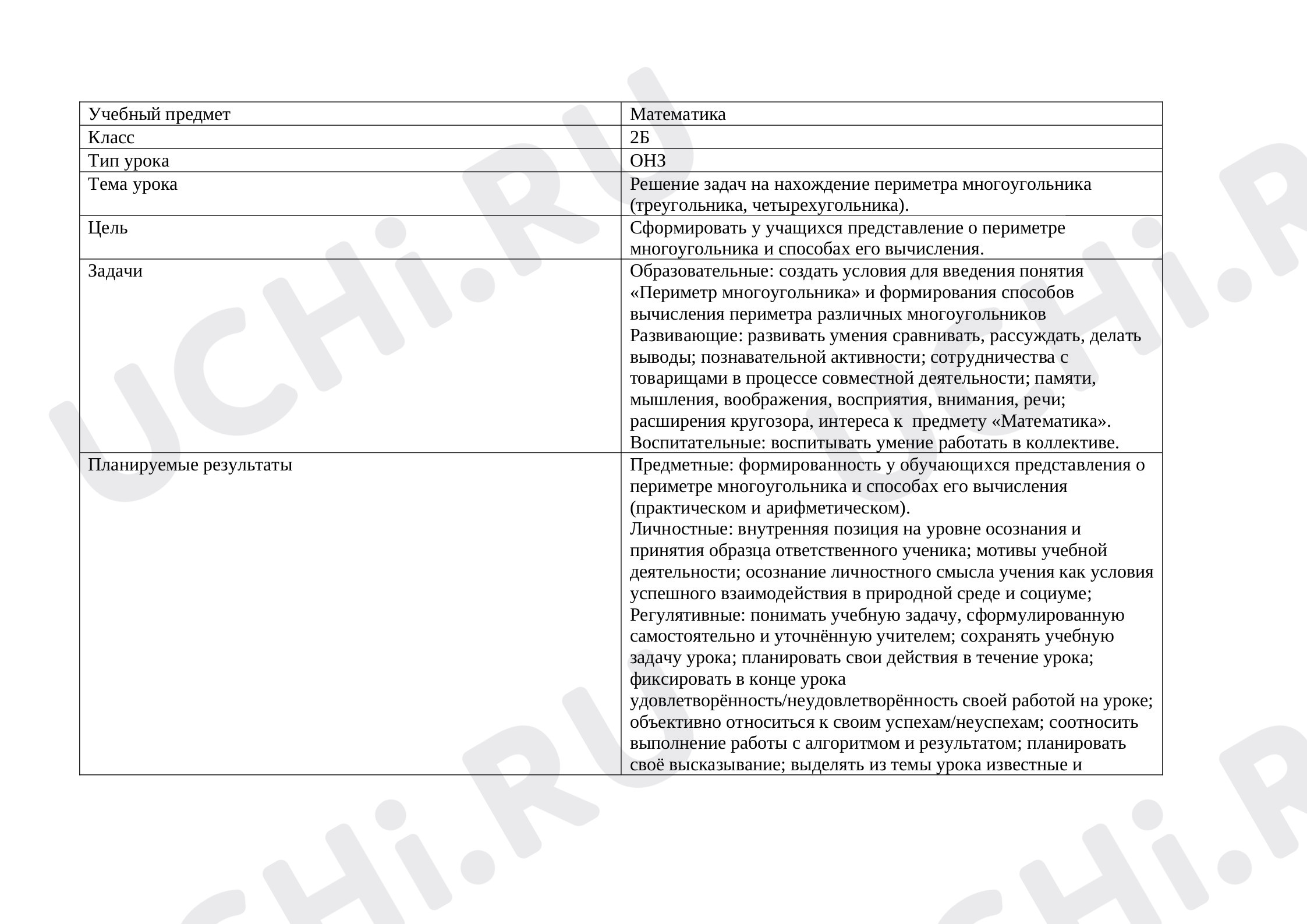 Предпросмотр материала Решение задач на нахождение периметра многоугольника