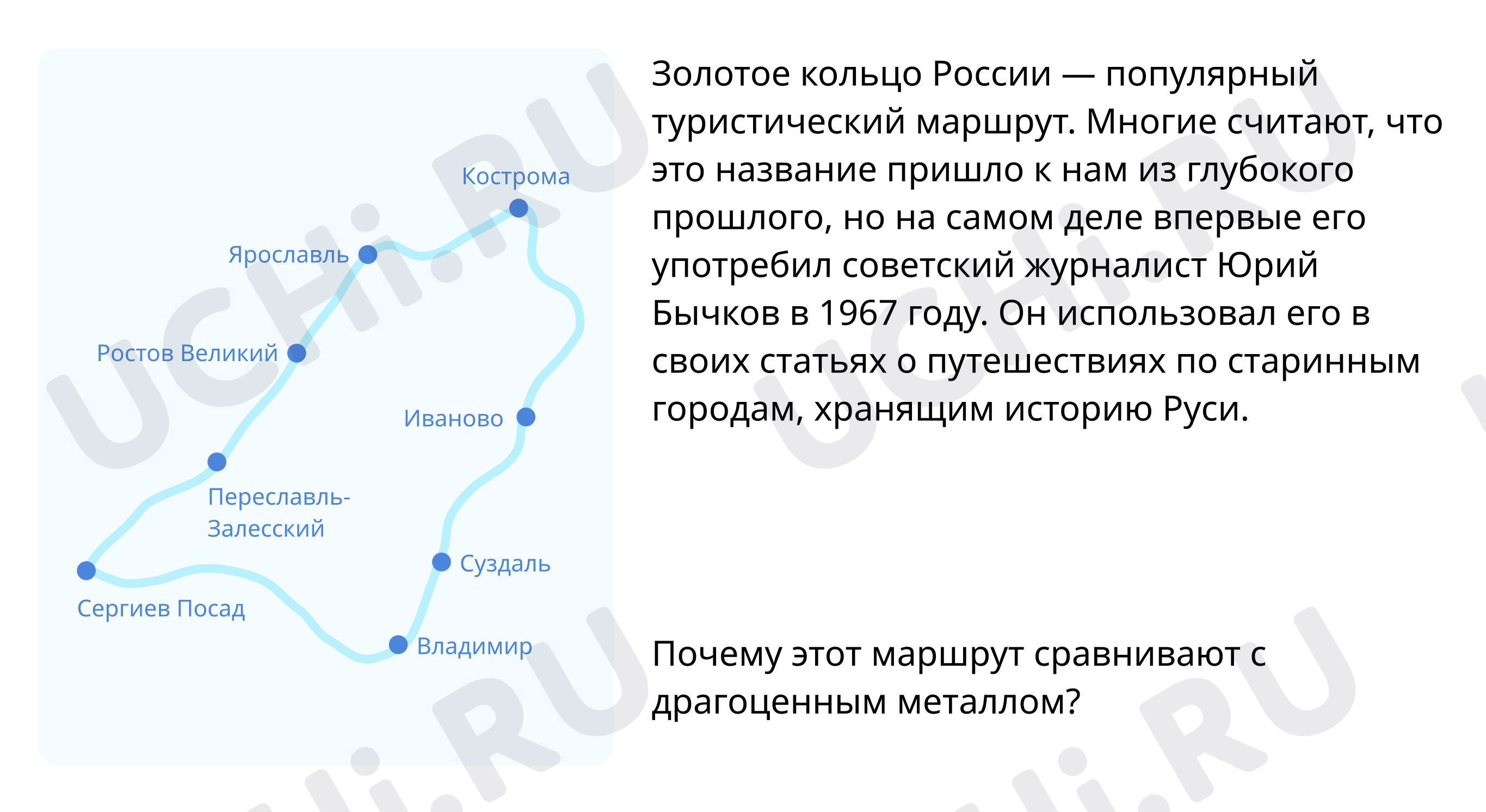 Золотое кольцо: Золотое кольцо России — 1 | Учи.ру