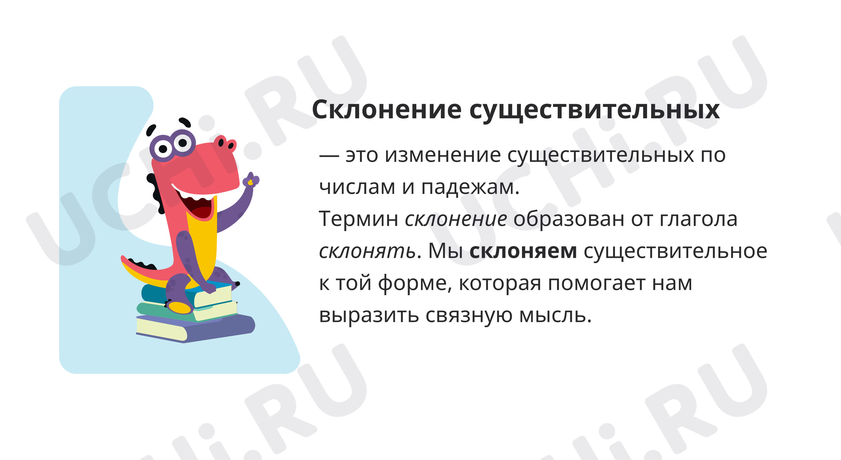 Предпросмотр материала Склонение имён существительных
