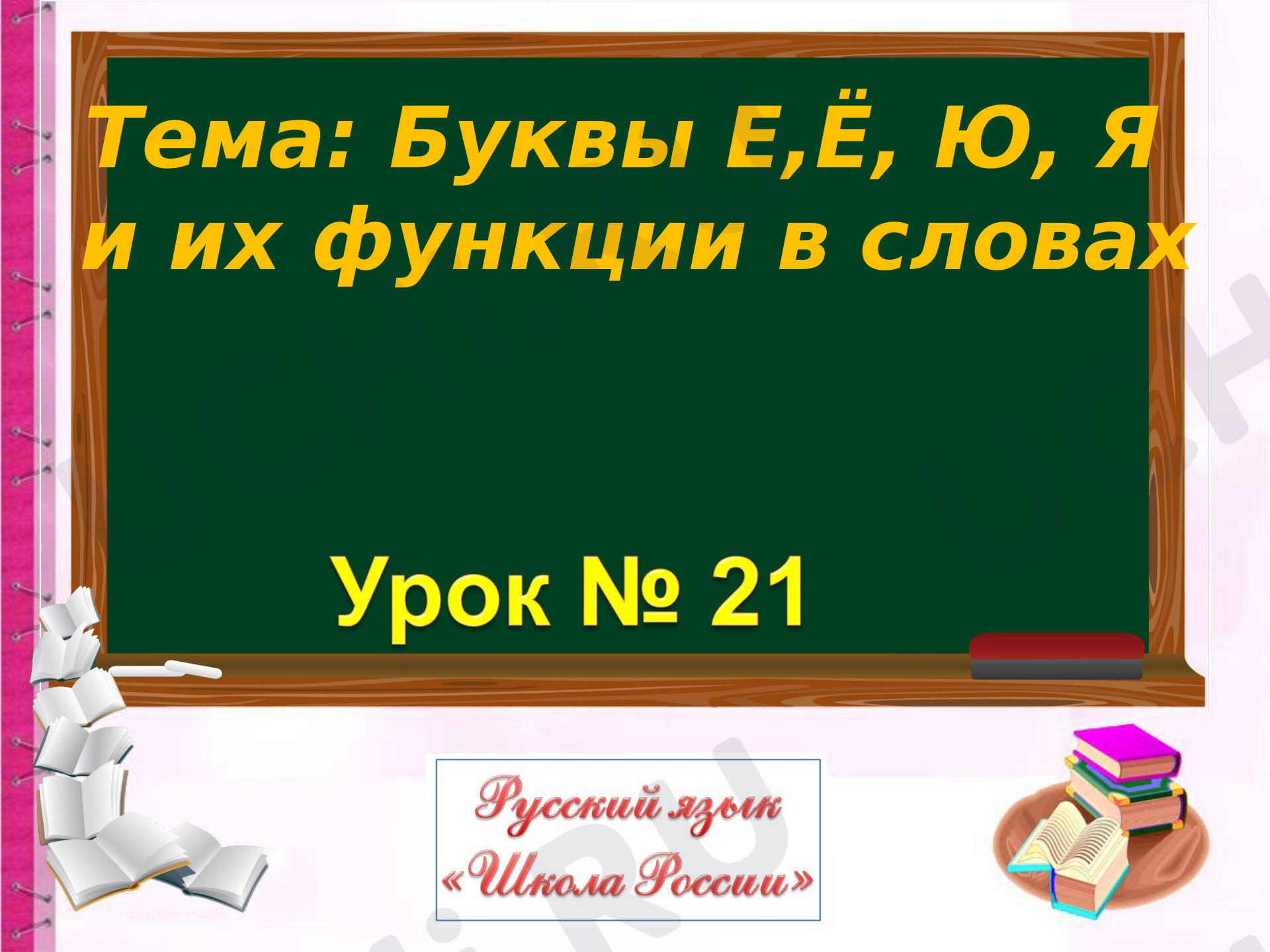 Предпросмотр материала Буквы Е, Ё, Ю, Я и их функции в словах