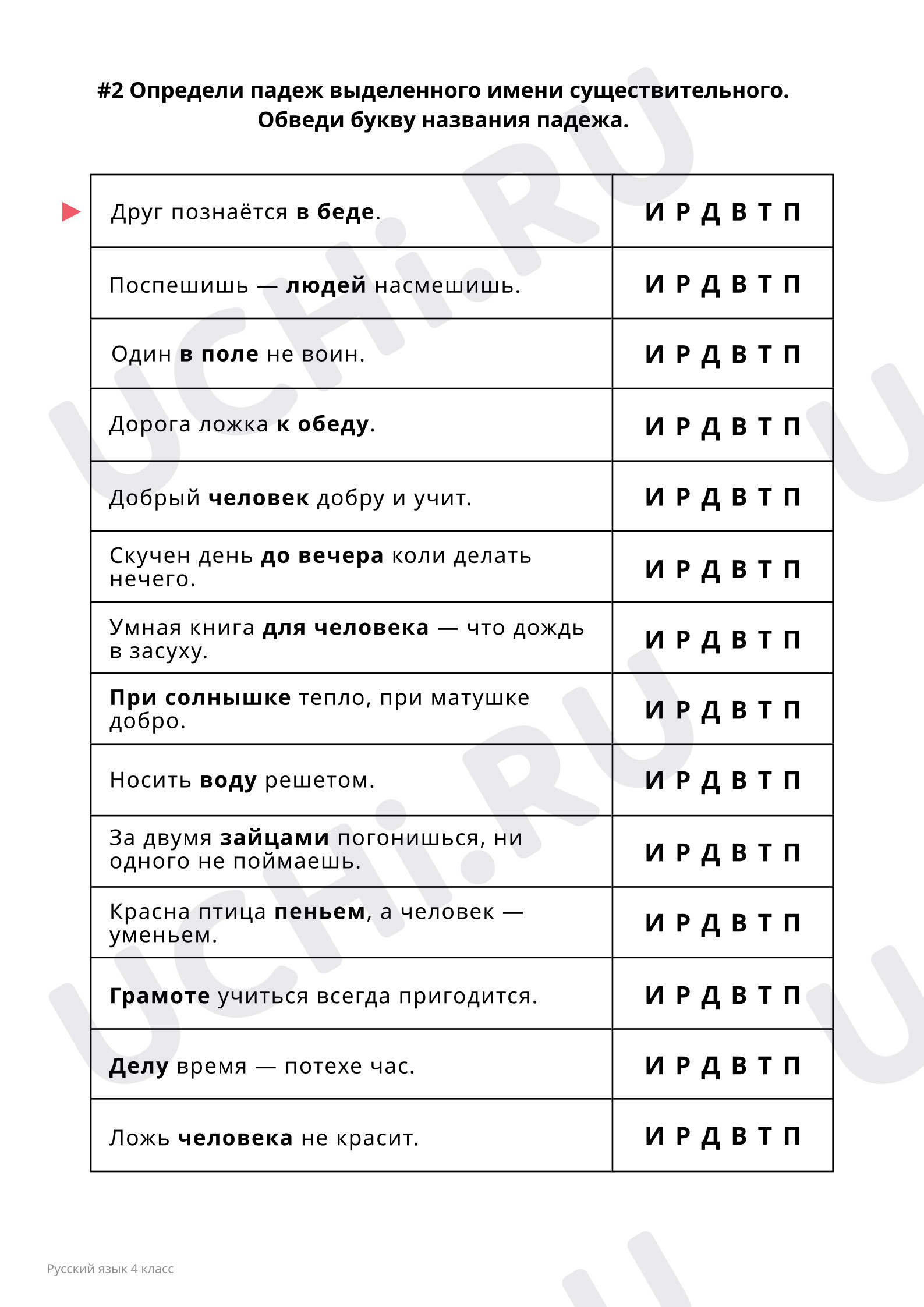 Предпросмотр материала Имя существительное