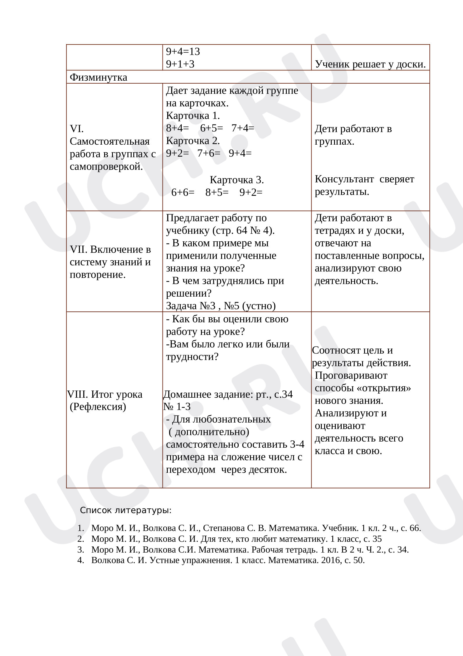 Сложение с переходом через 10, математика 1 класс | Подготовка к уроку