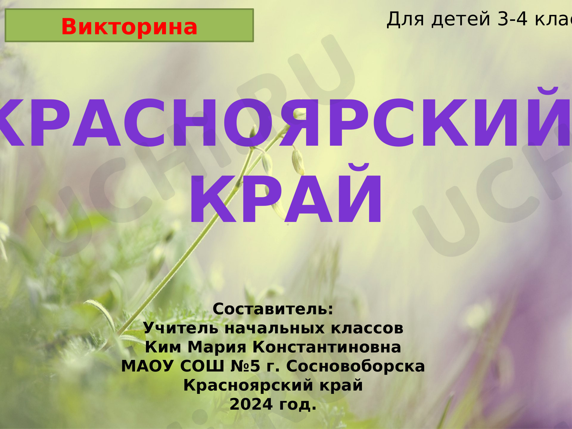 Предпросмотр материала Красноярский край
