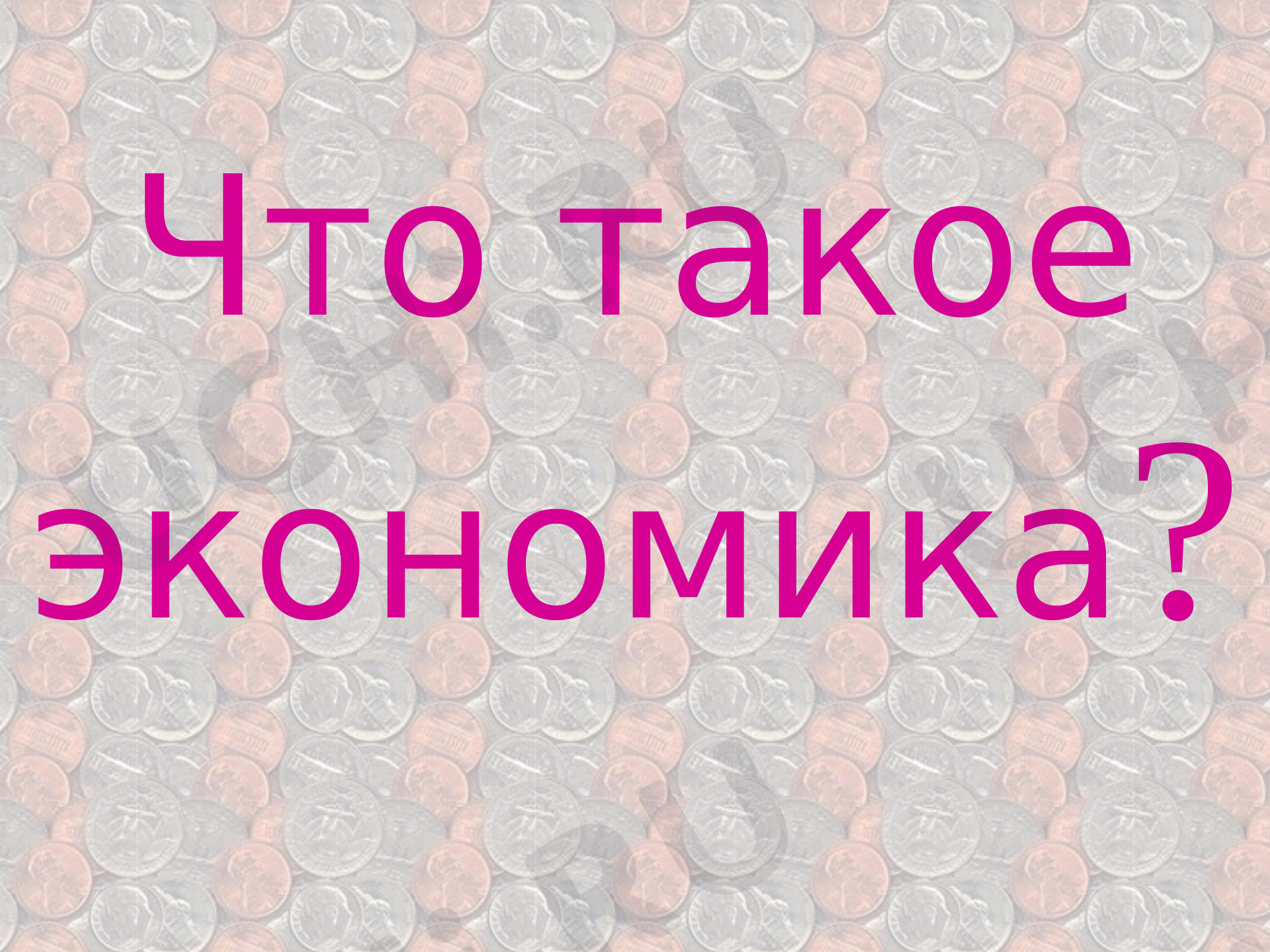 Предпросмотр материала Что такое экономика?