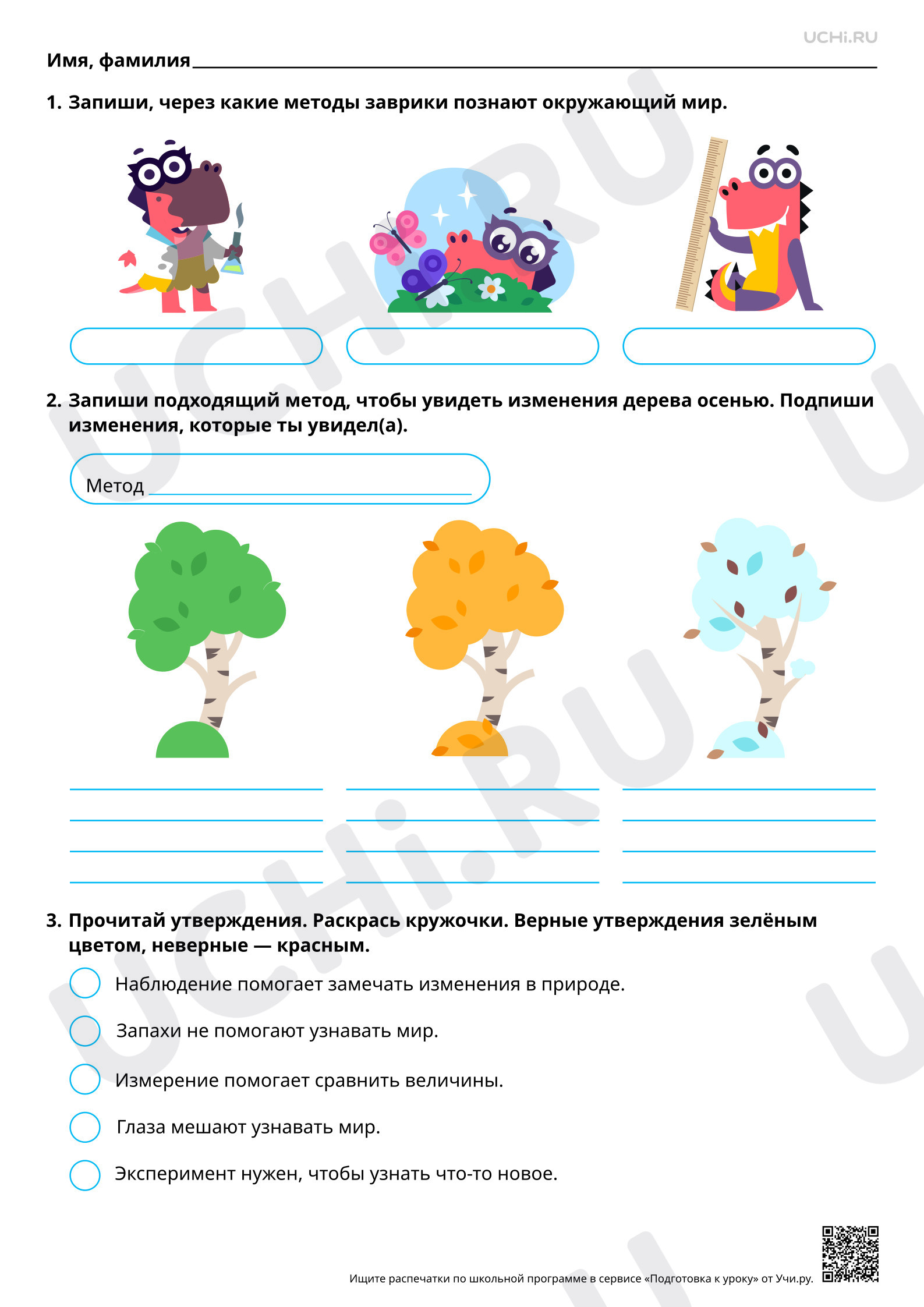 Предпросмотр материала Как человек познает окружающую природу? Базовый уровень
