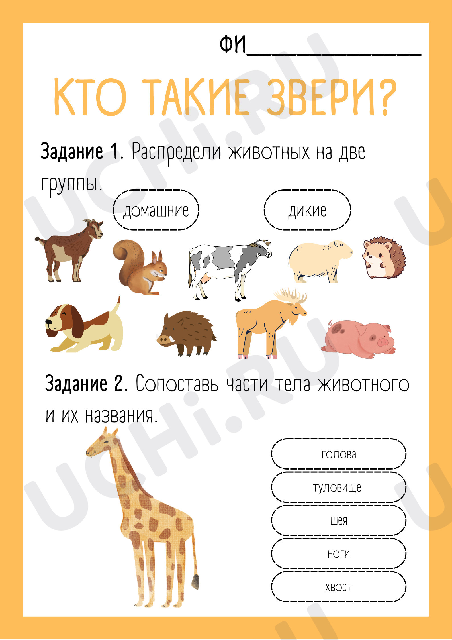 Предпросмотр материала Кто такие звери