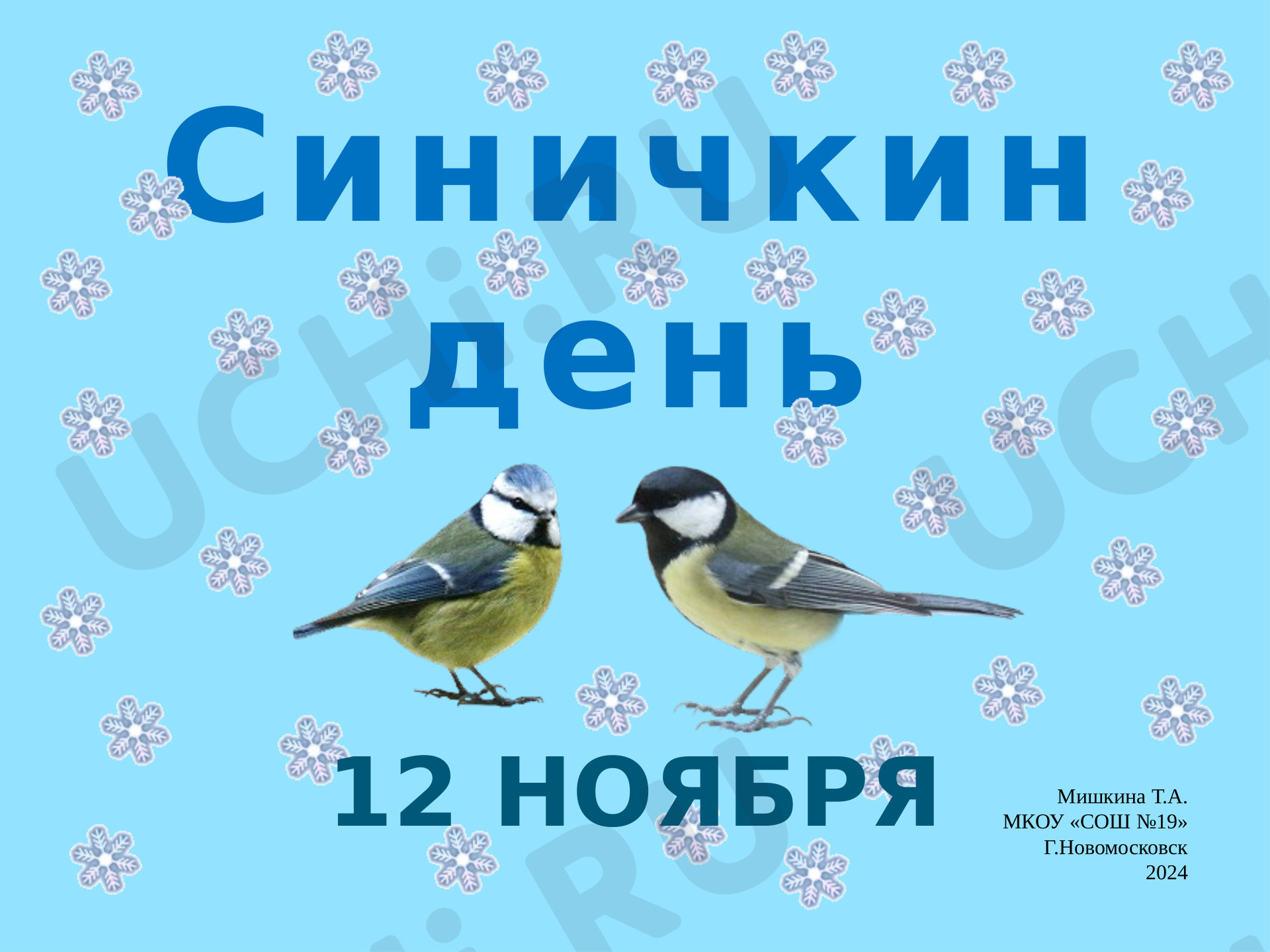 Предпросмотр материала Внеклассное мероприятие "Синичкин день" - день встречи зимующих птиц