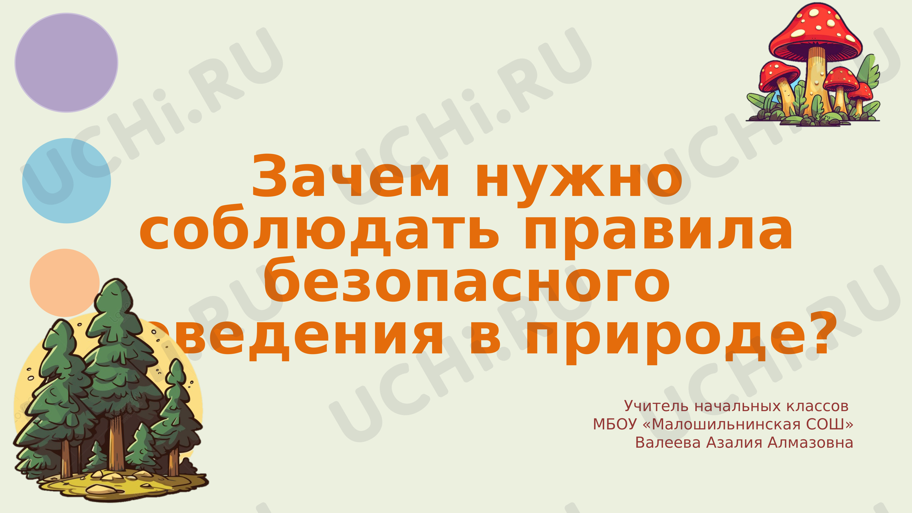 Предпросмотр материала Зачем нужно соблюдать правила безопасного поведения на природе?