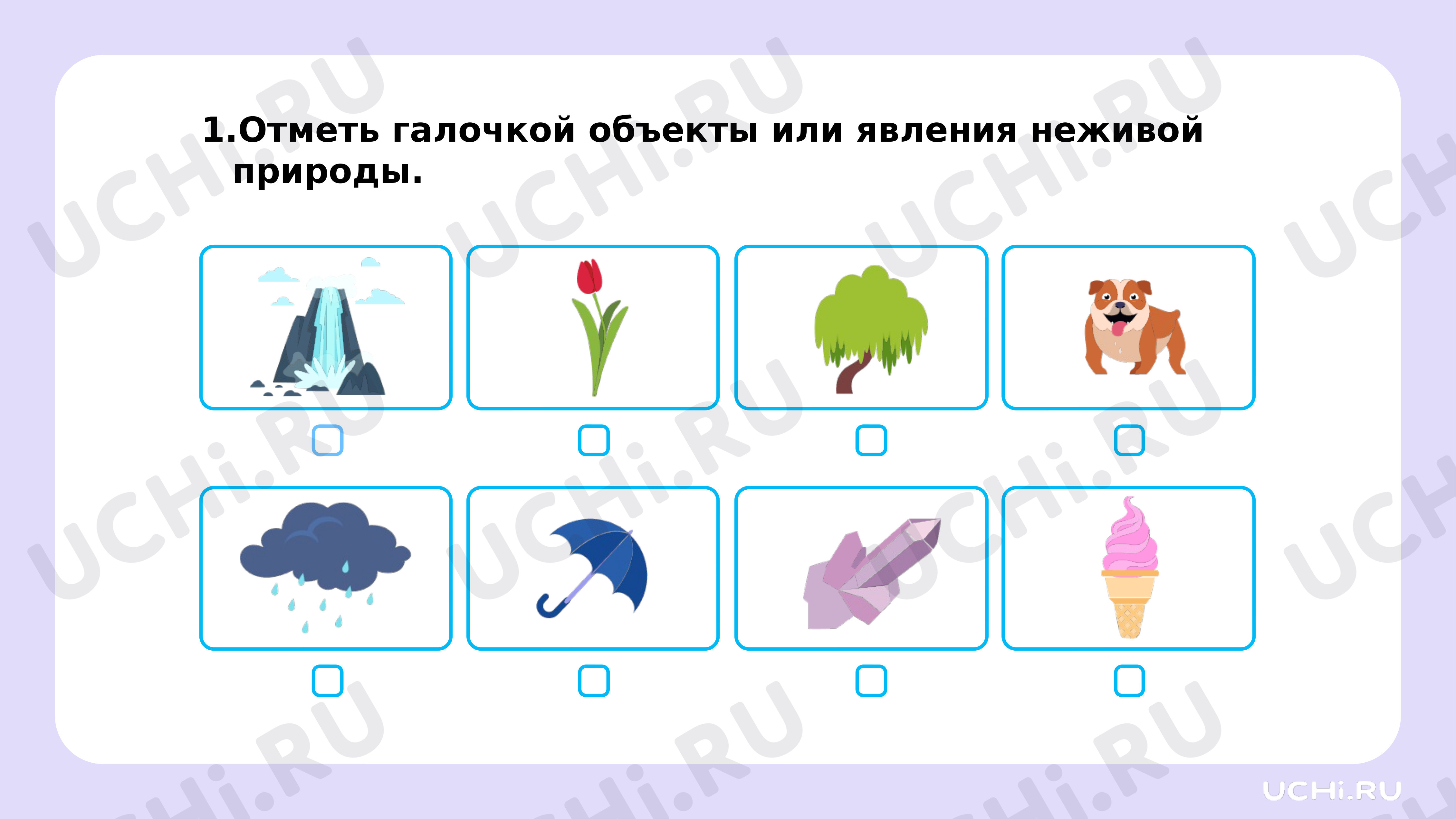 Рабочие листы по теме «Явления и объекты неживой природы». Повышенный  уровень: Явления и объекты неживой природы | Учи.ру