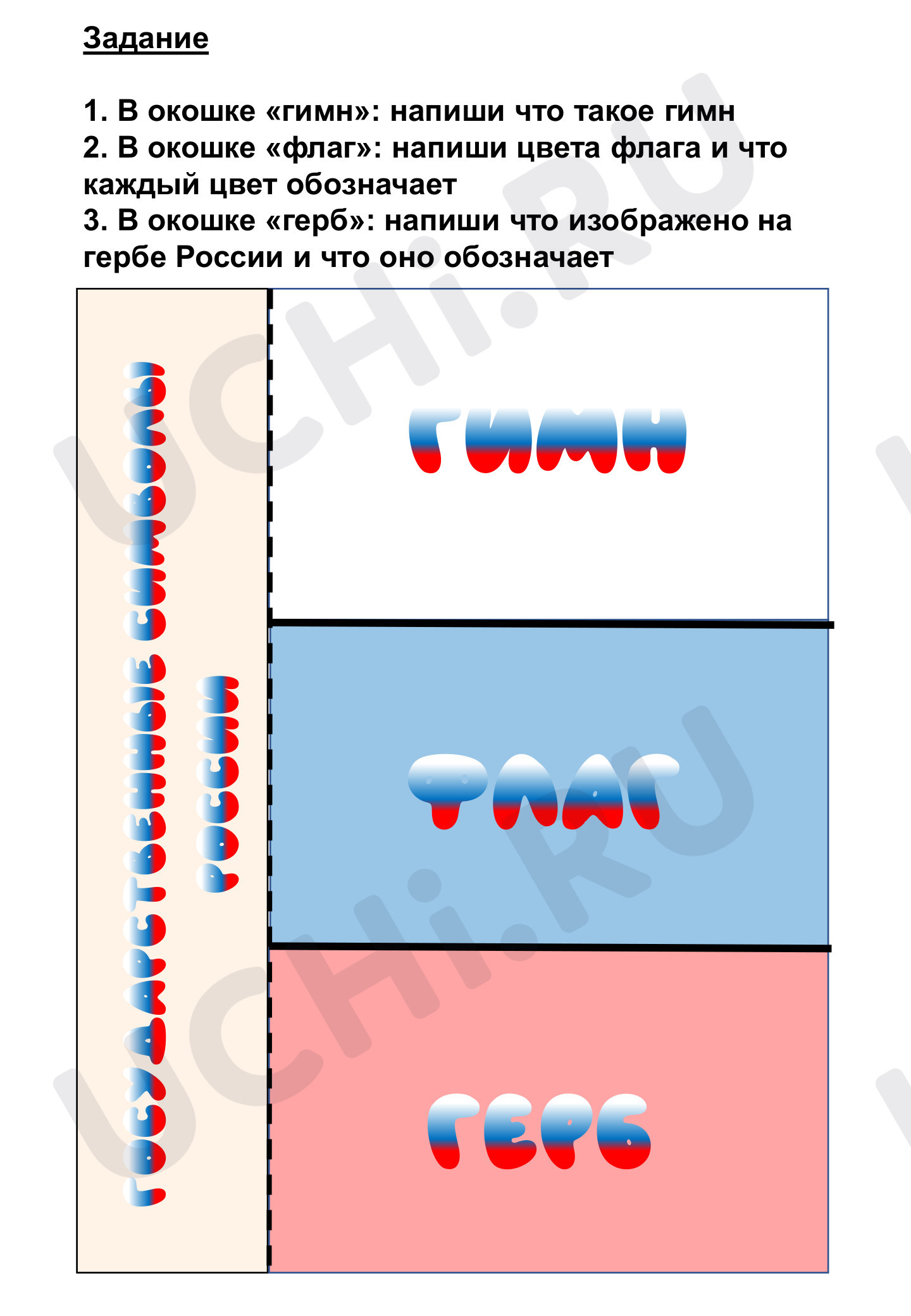 Предпросмотр материала Наша Родина — Россия, Российская Федерация