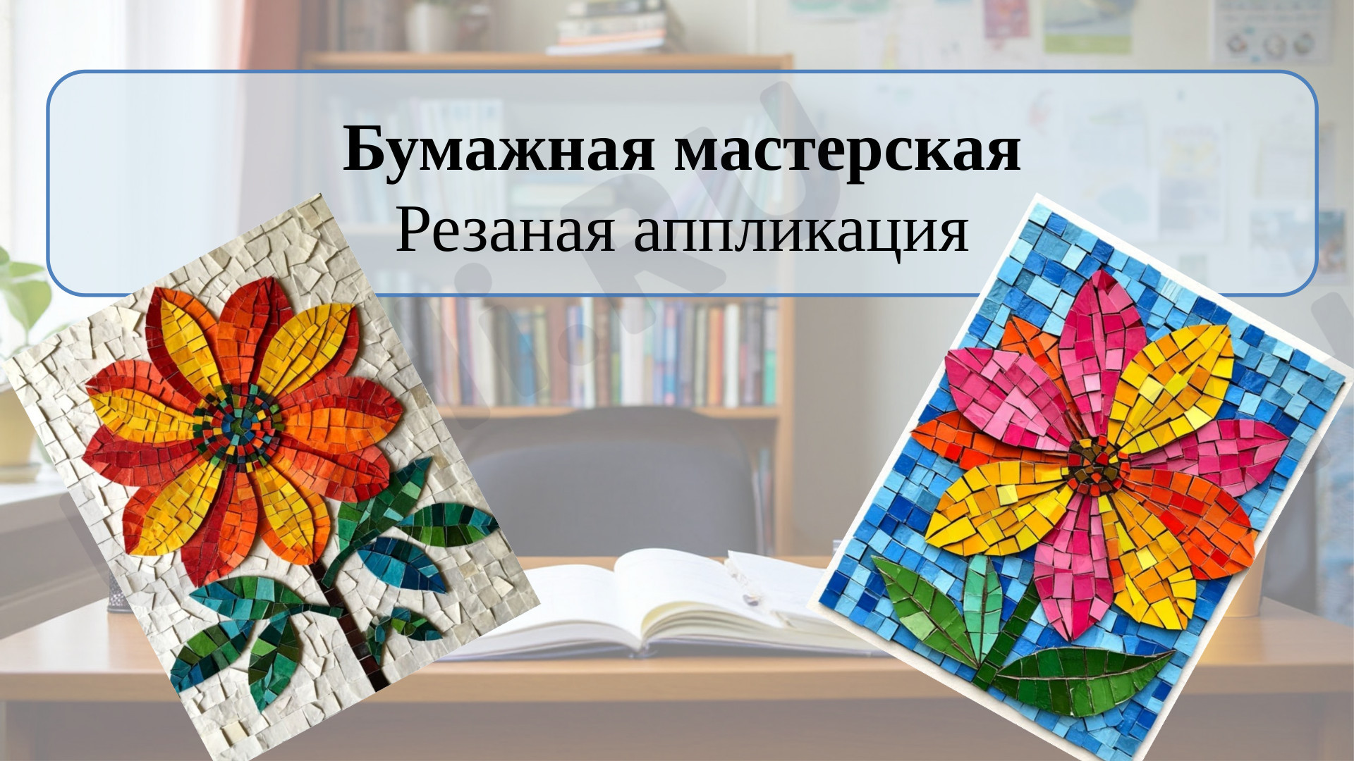 Предпросмотр материала Презентация к занятию. Резанная аппликация.