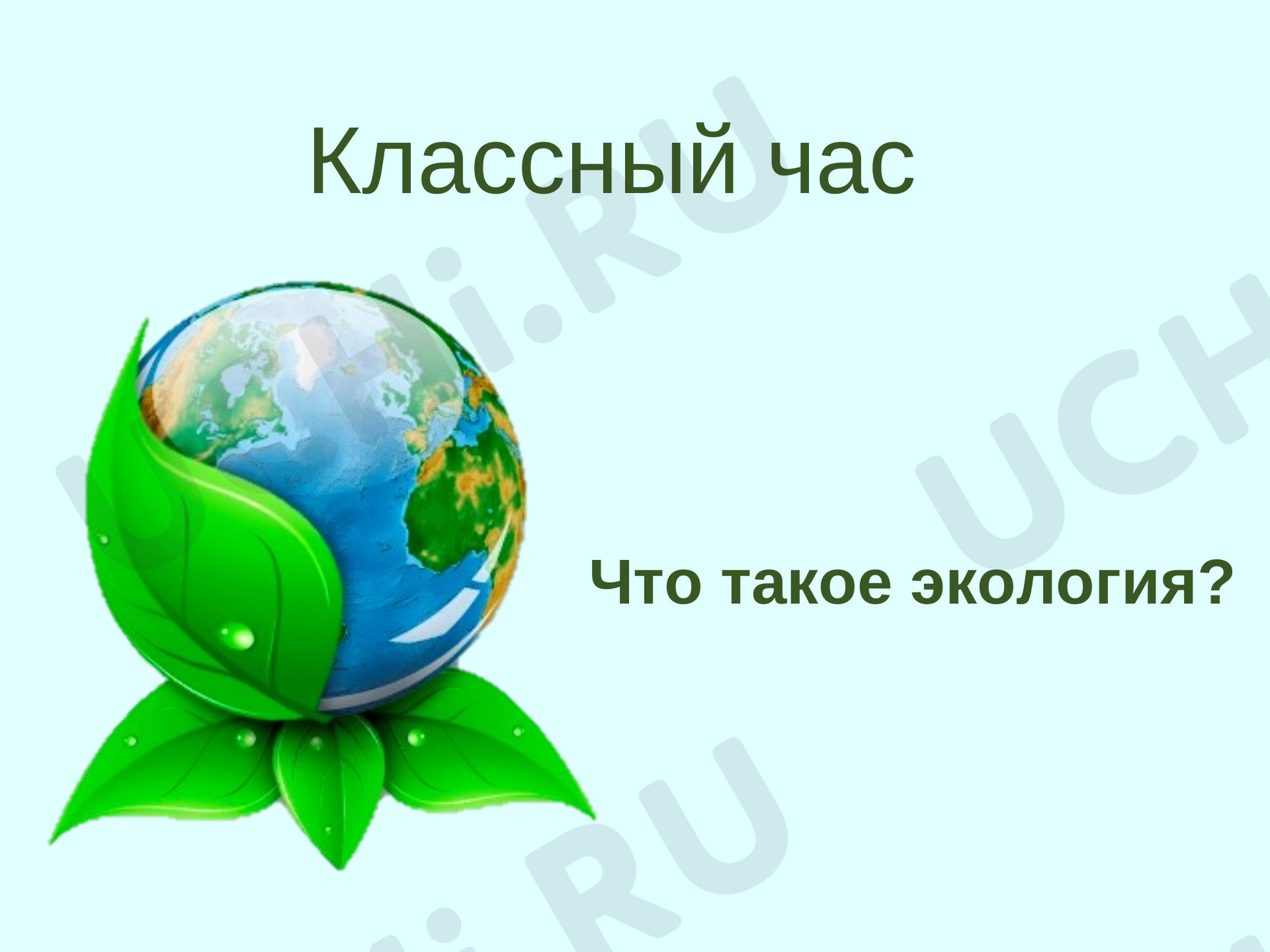 Предпросмотр материала Классный час "Что такое экология?"