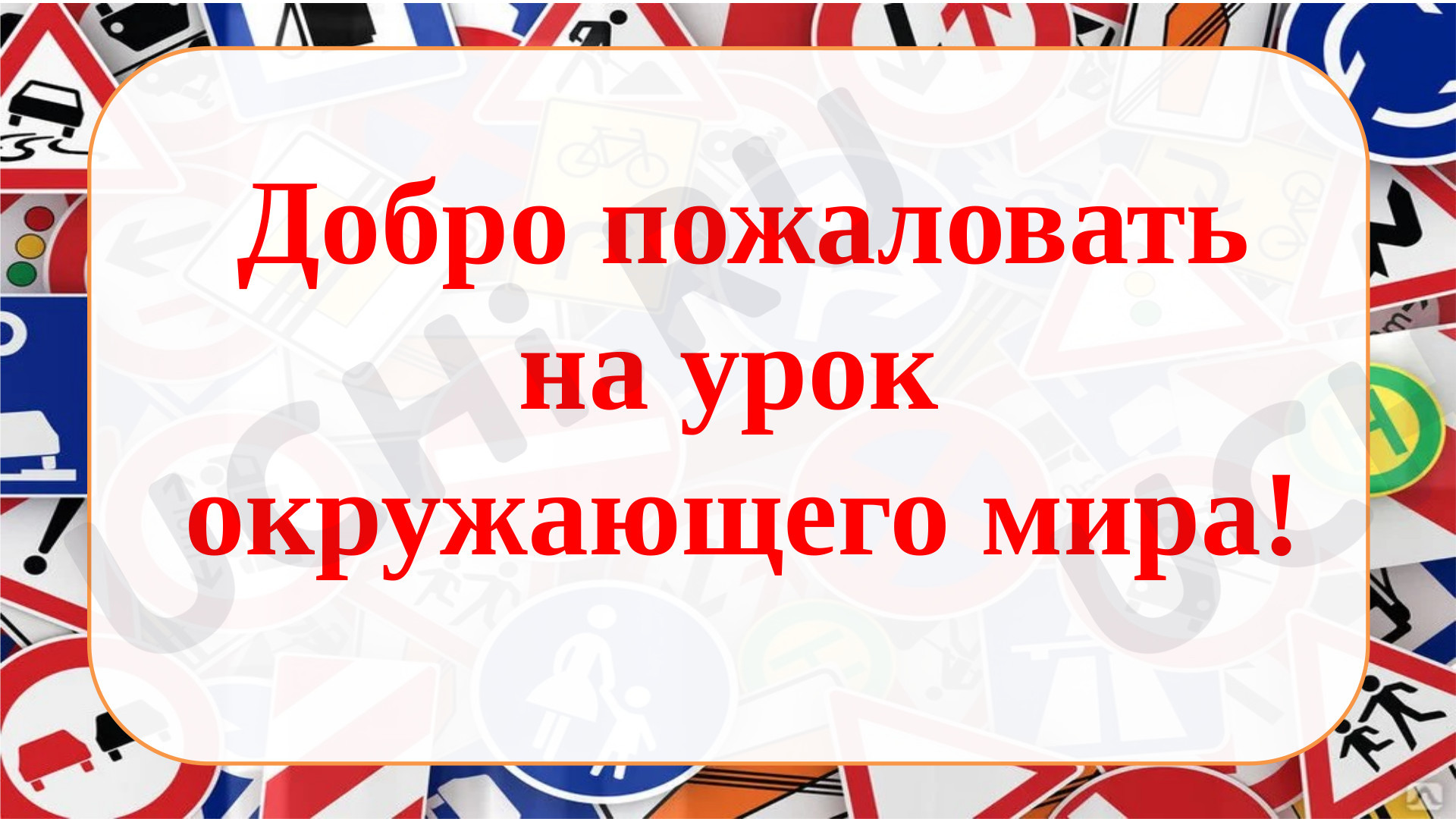 Предпросмотр материала Дорожные знаки