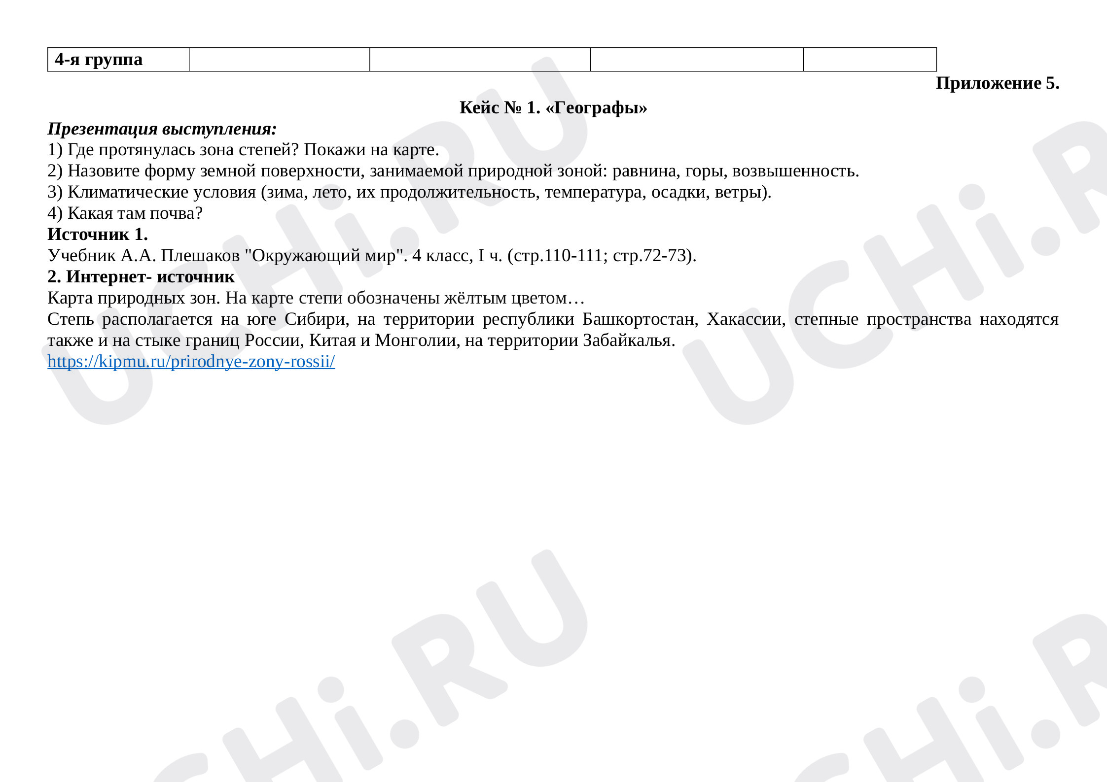 Природные зоны, окружающий мир 4 класс | Подготовка к уроку от Учи.ру