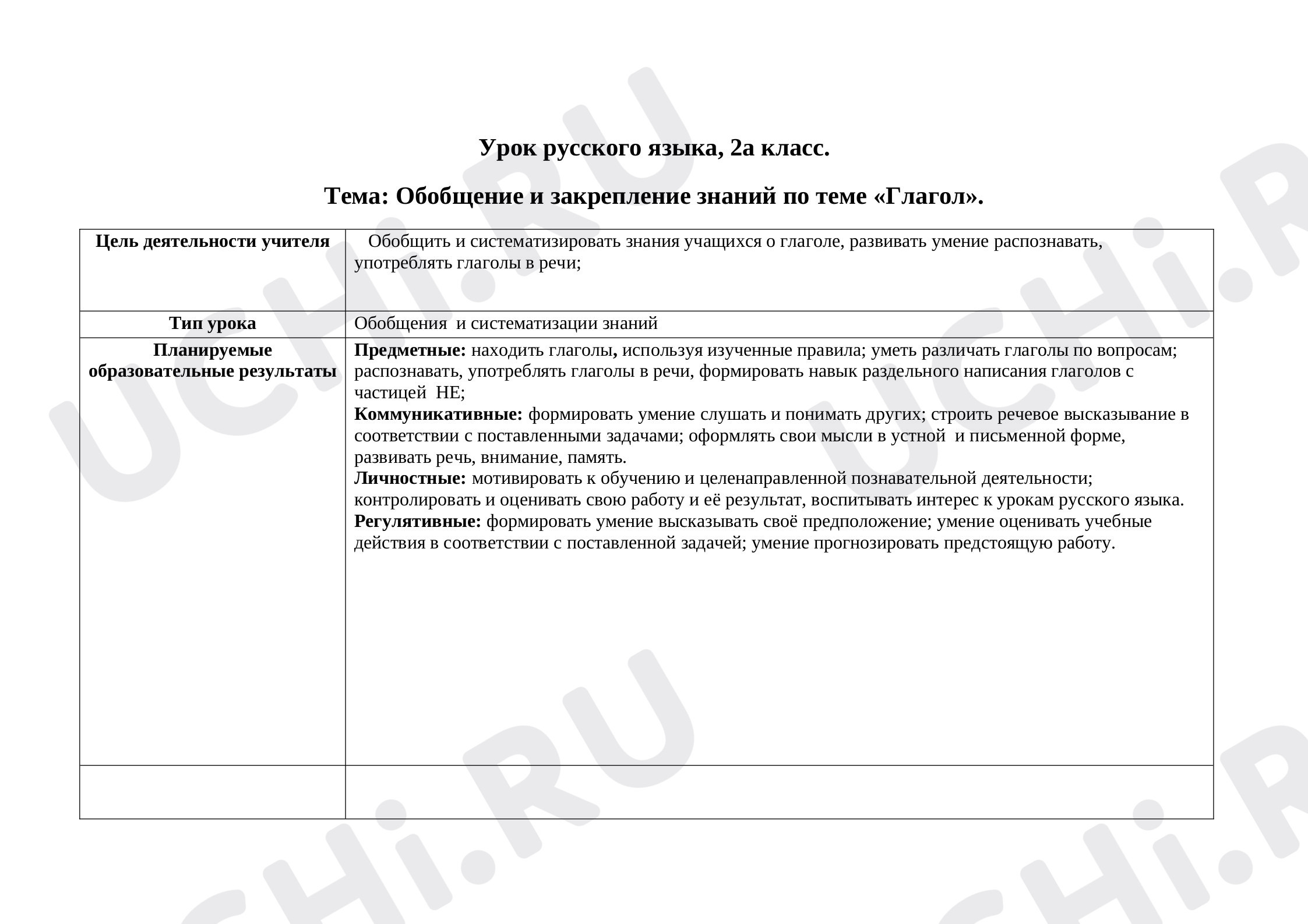 Предпросмотр материала Глагол
