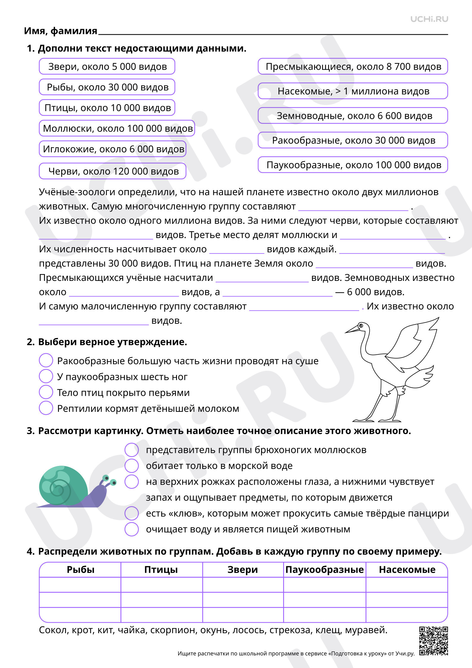 Предпросмотр материала Жизнь животных в разные времена года. Повышенный уровень