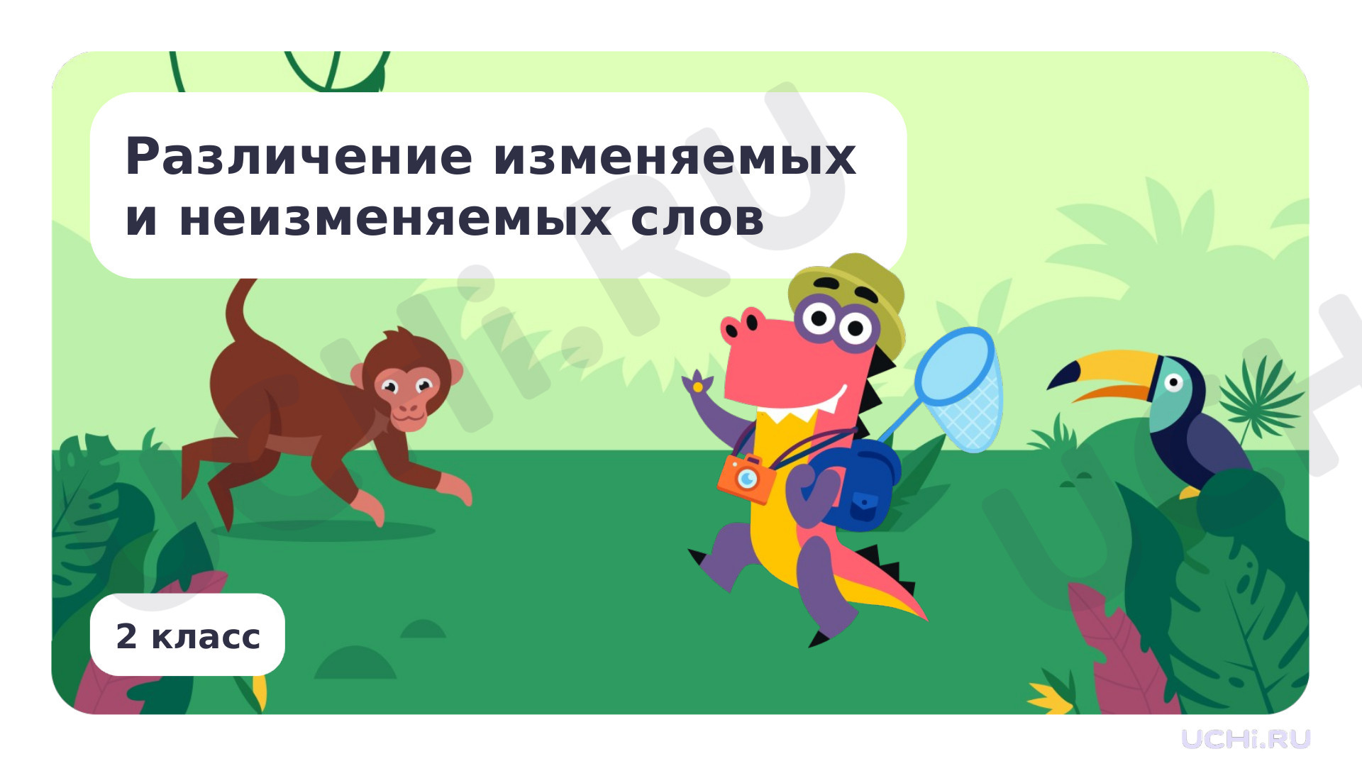 Предпросмотр материала Различение изменяемых и неизменяемых слов