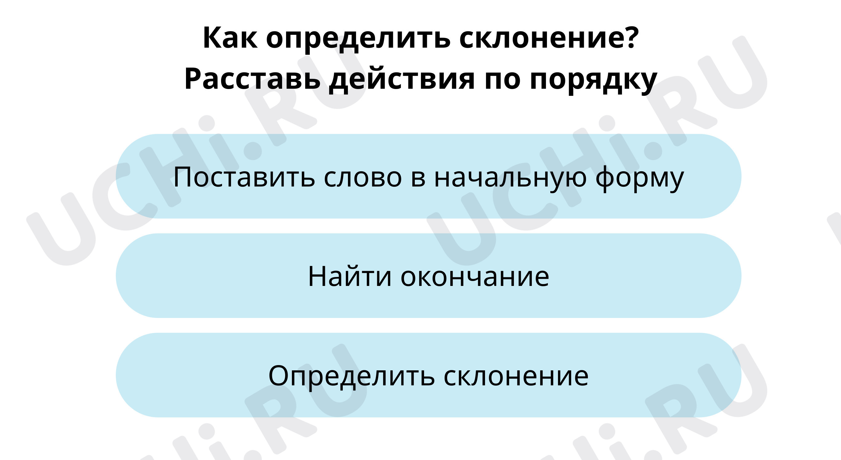 Учимся писать безударные окончания имён существительных 2-го склонения