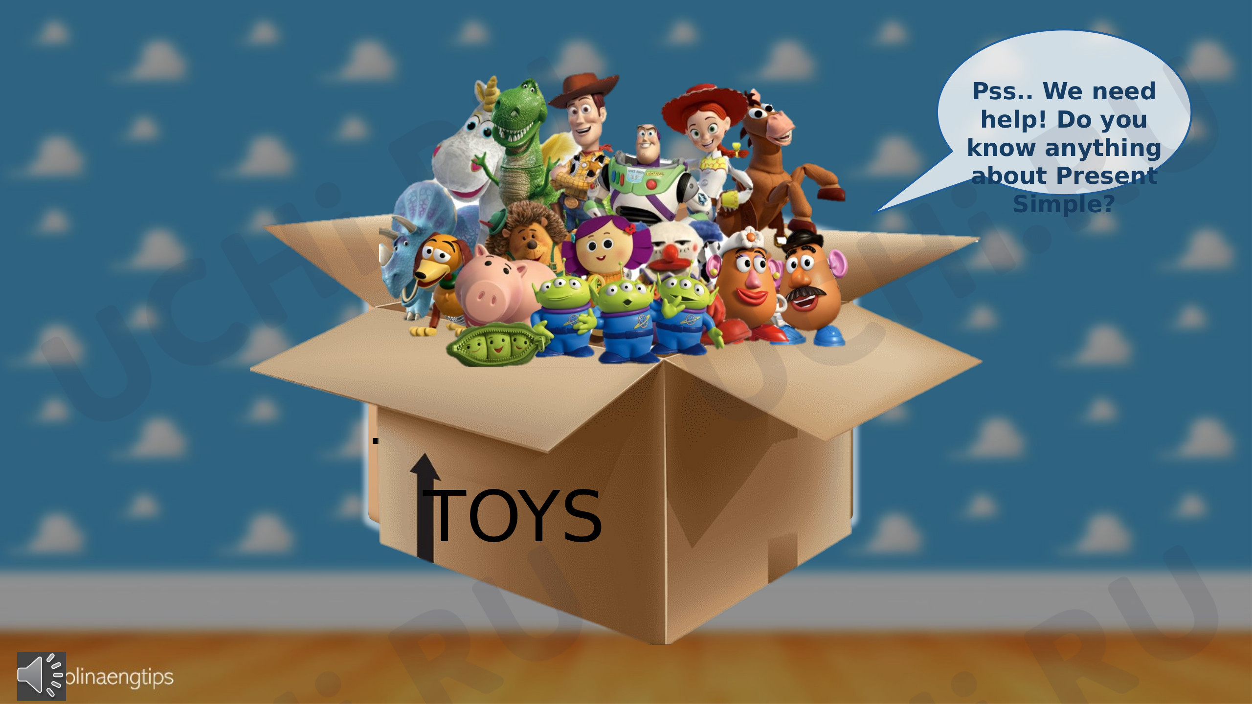 Предпросмотр материала Present Simple with Toy Story