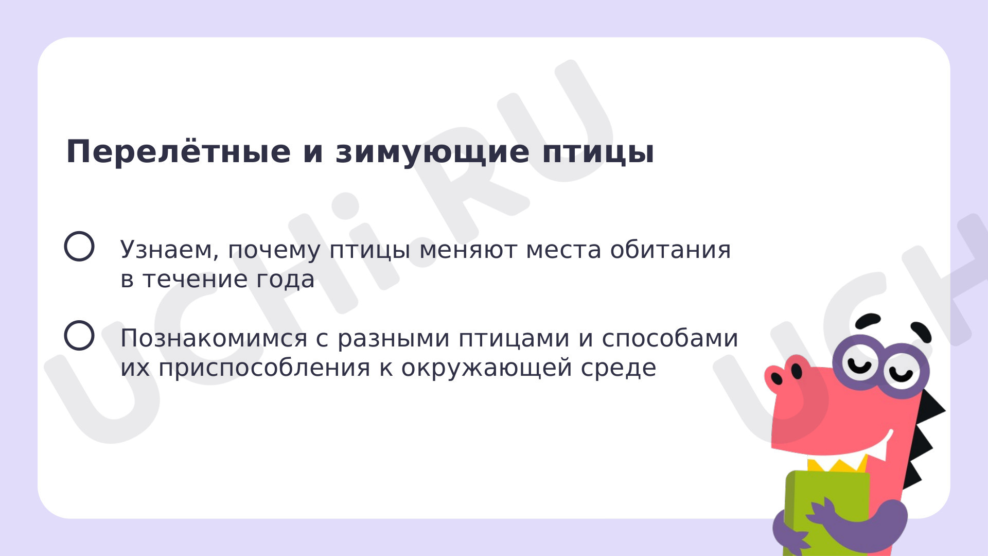 Рабочие листы по теме «Мир животных. Перелётные и зимующие птицы». Базовый  уровень: Мир животных. Перелётные и зимующие птицы | Учи.ру