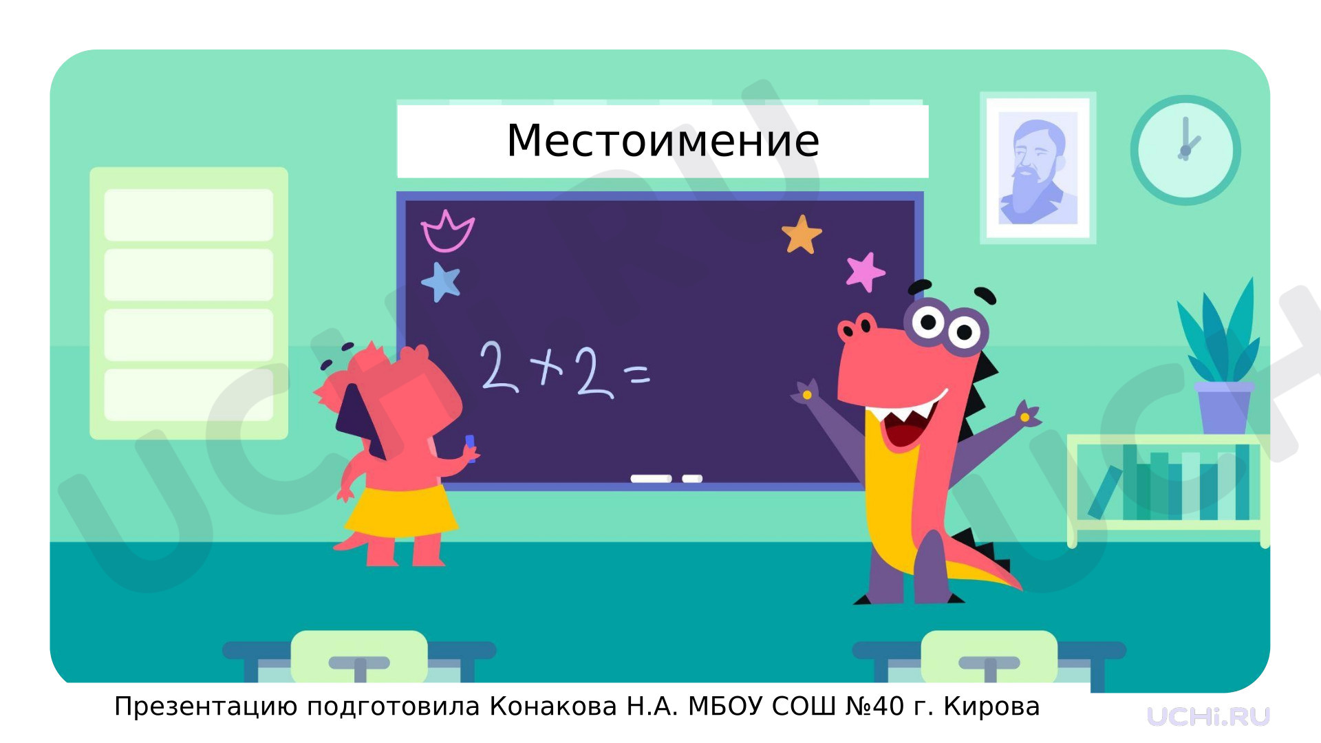 Предпросмотр материала Презентация к уроку русского языка по теме: Местоимение, вводный урок