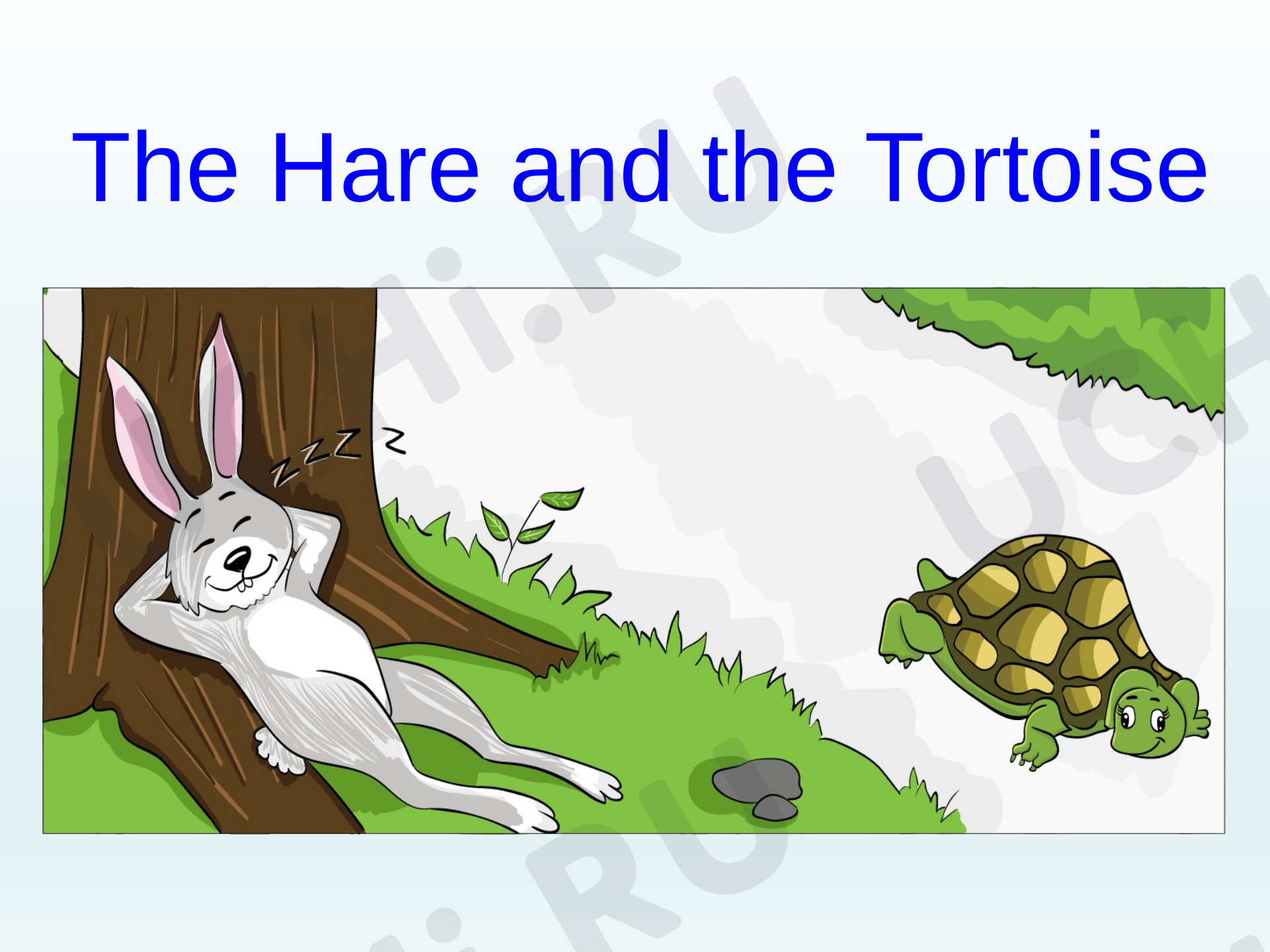 Предпросмотр материала Презентация к уроку английского языка по теме: The Hare and The Tortoise (Spotlight 4)