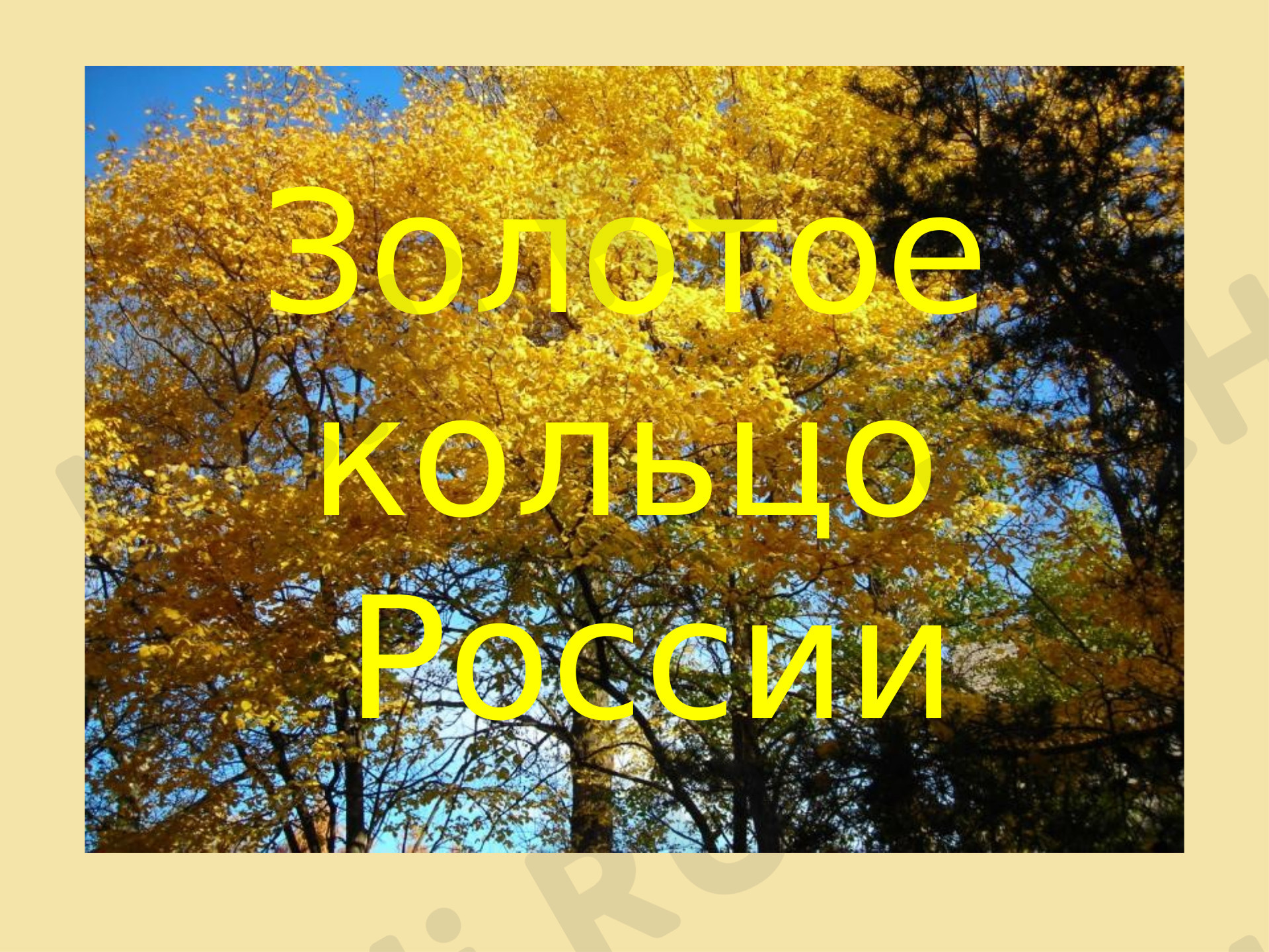 Предпросмотр материала Презентация к уроку окружающего мира по теме: "Золотое кольцо России"