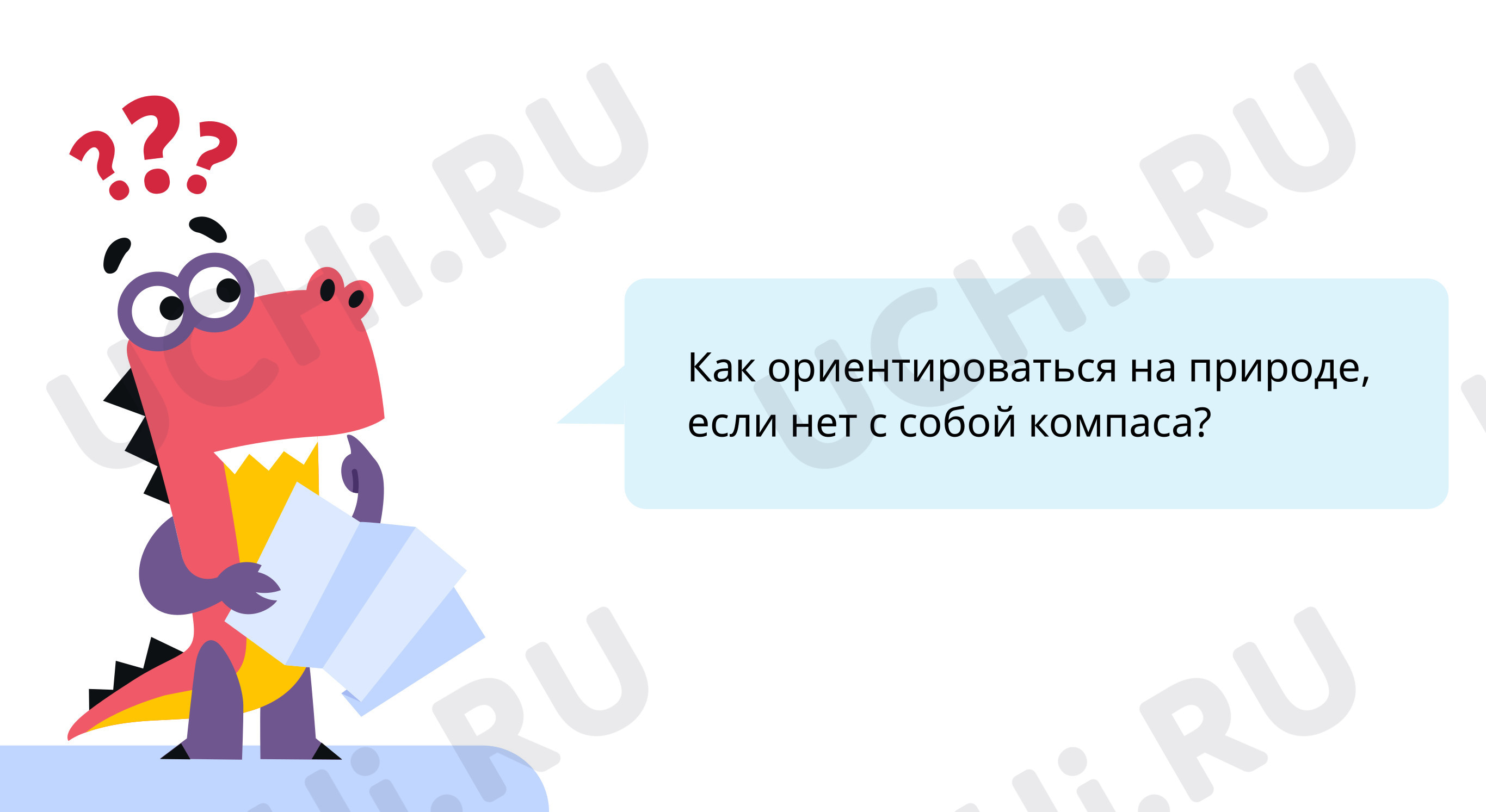 Предпросмотр материала Ориентирование по природным признакам