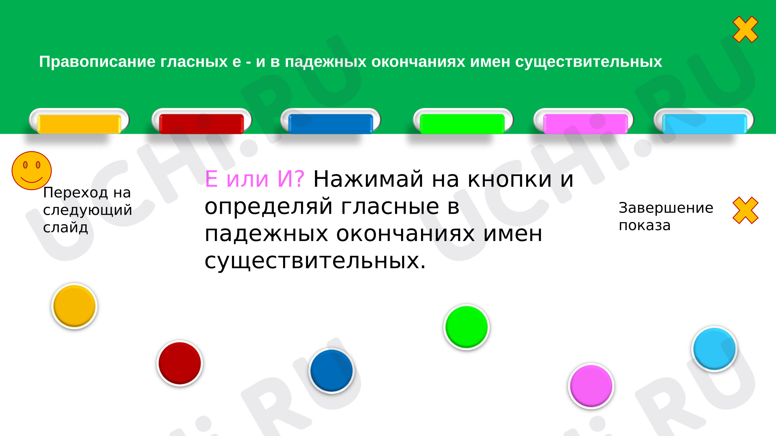 Предпросмотр материала Промежуточный контроль по теме "Правописание гласных е-и в падежных окончаниях имен существительных"