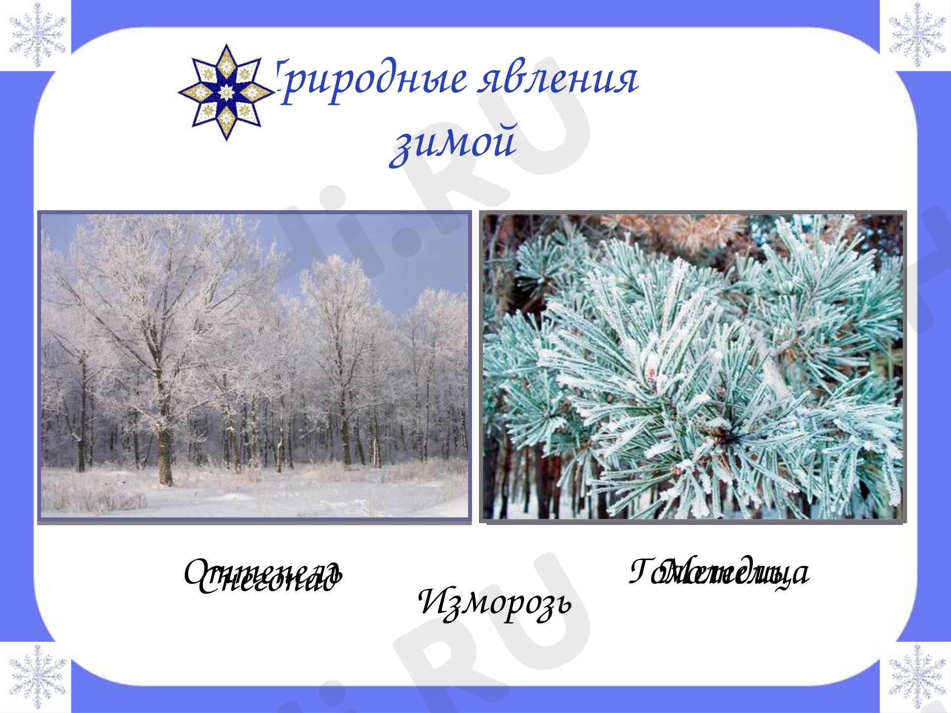 Осенние явления природы 2 класс