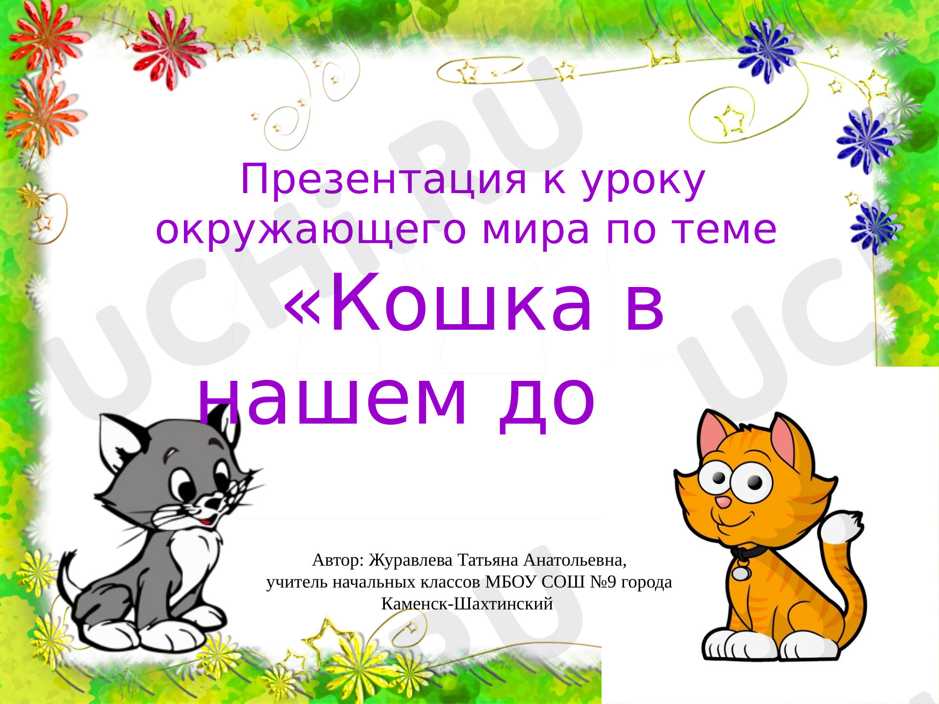 Предпросмотр материала Презентация к уроку окружающего мира по теме «Кошка в нашем доме».