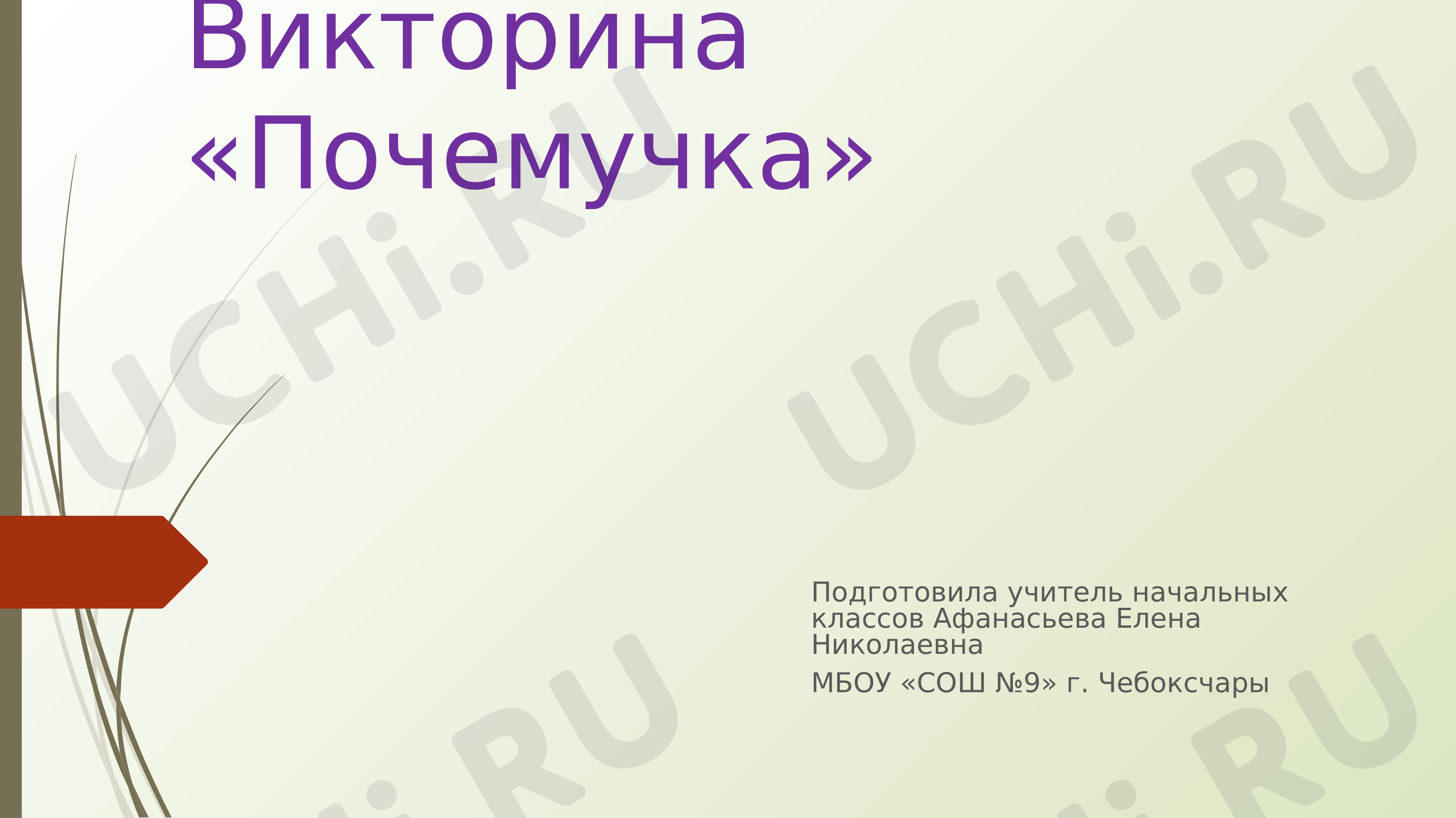 Предпросмотр материала Презентация. Викторина "Почемучка"