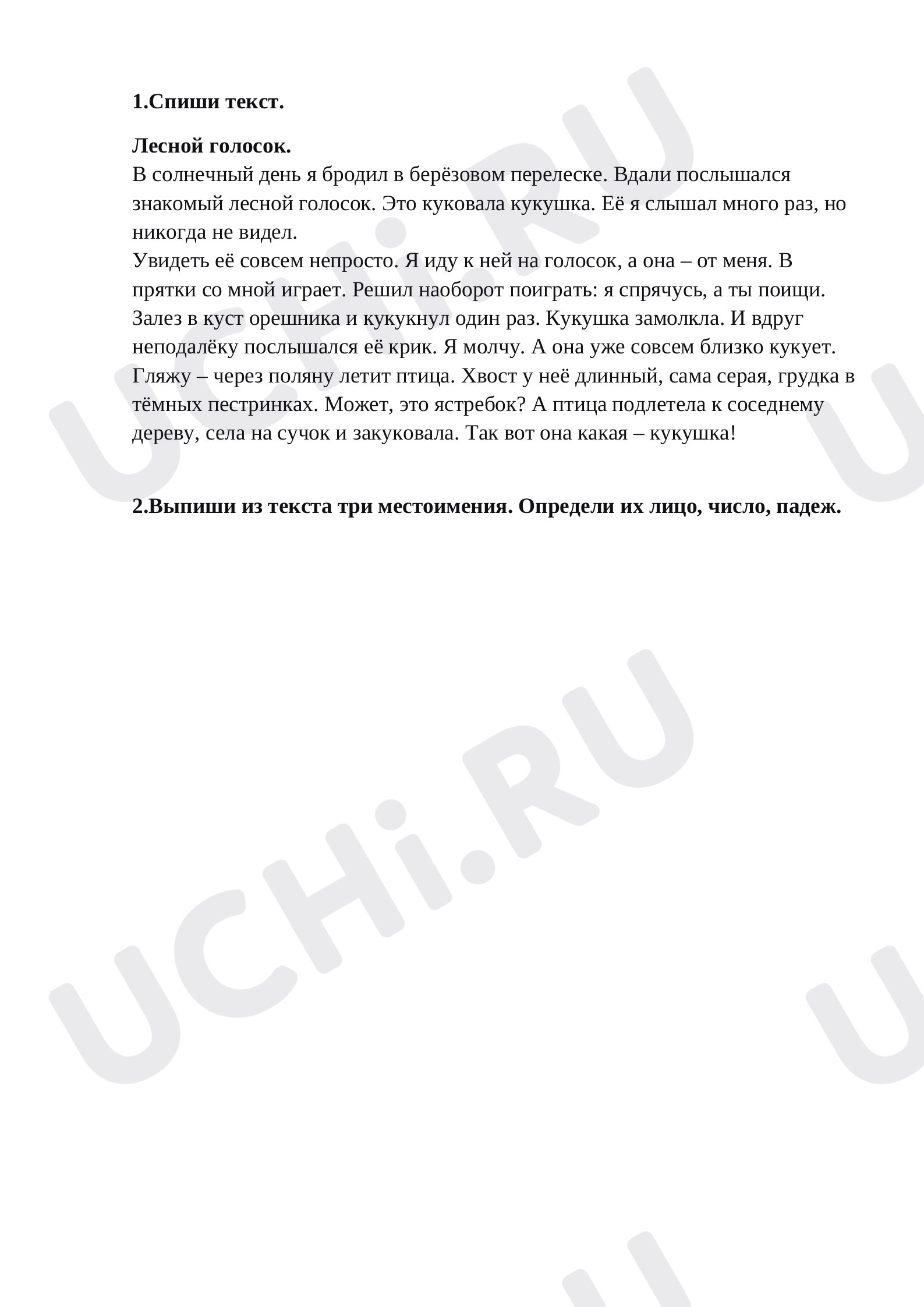 Предпросмотр материала Проверочная работа, русский язык.