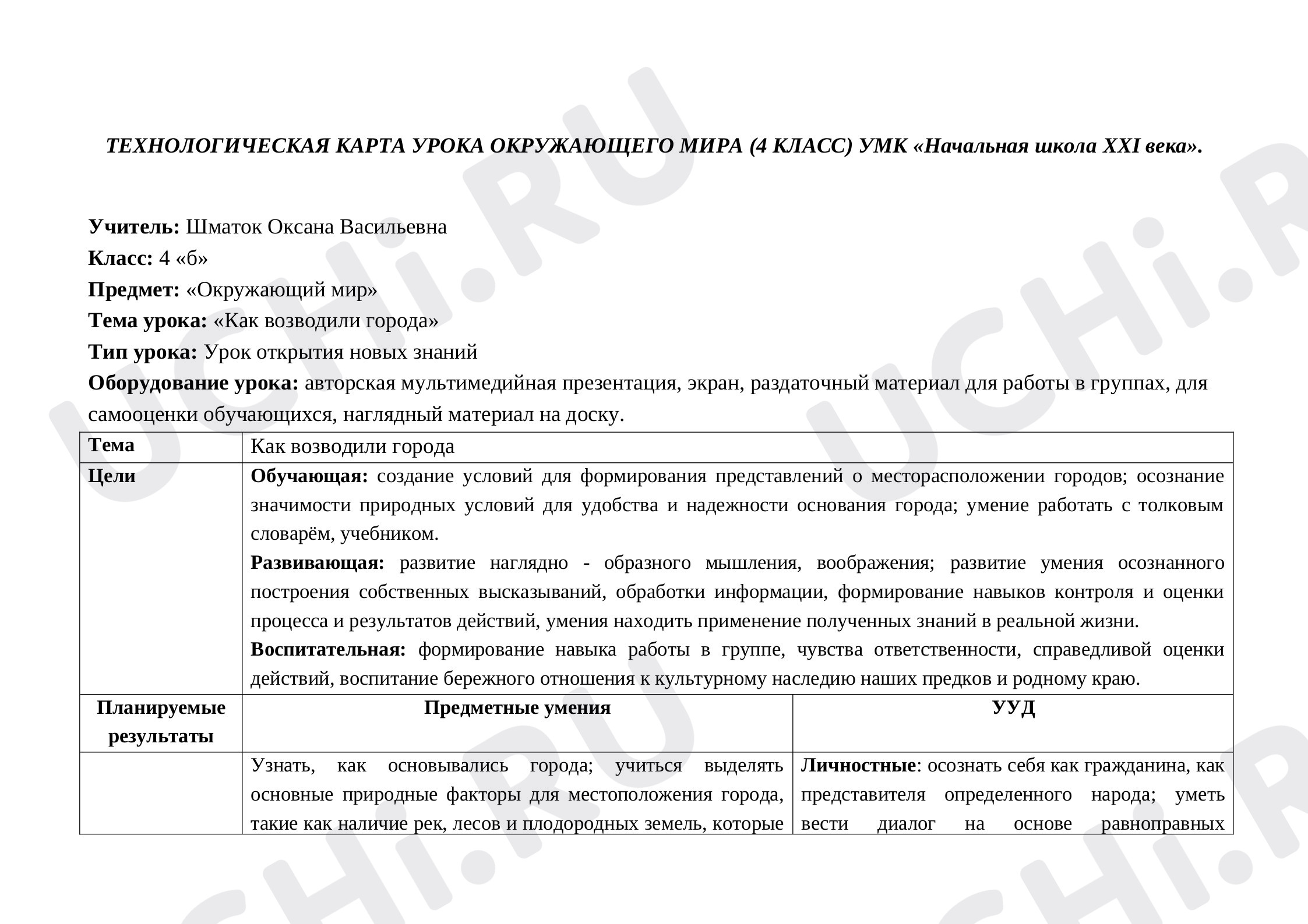 Предпросмотр материала Как возводили города