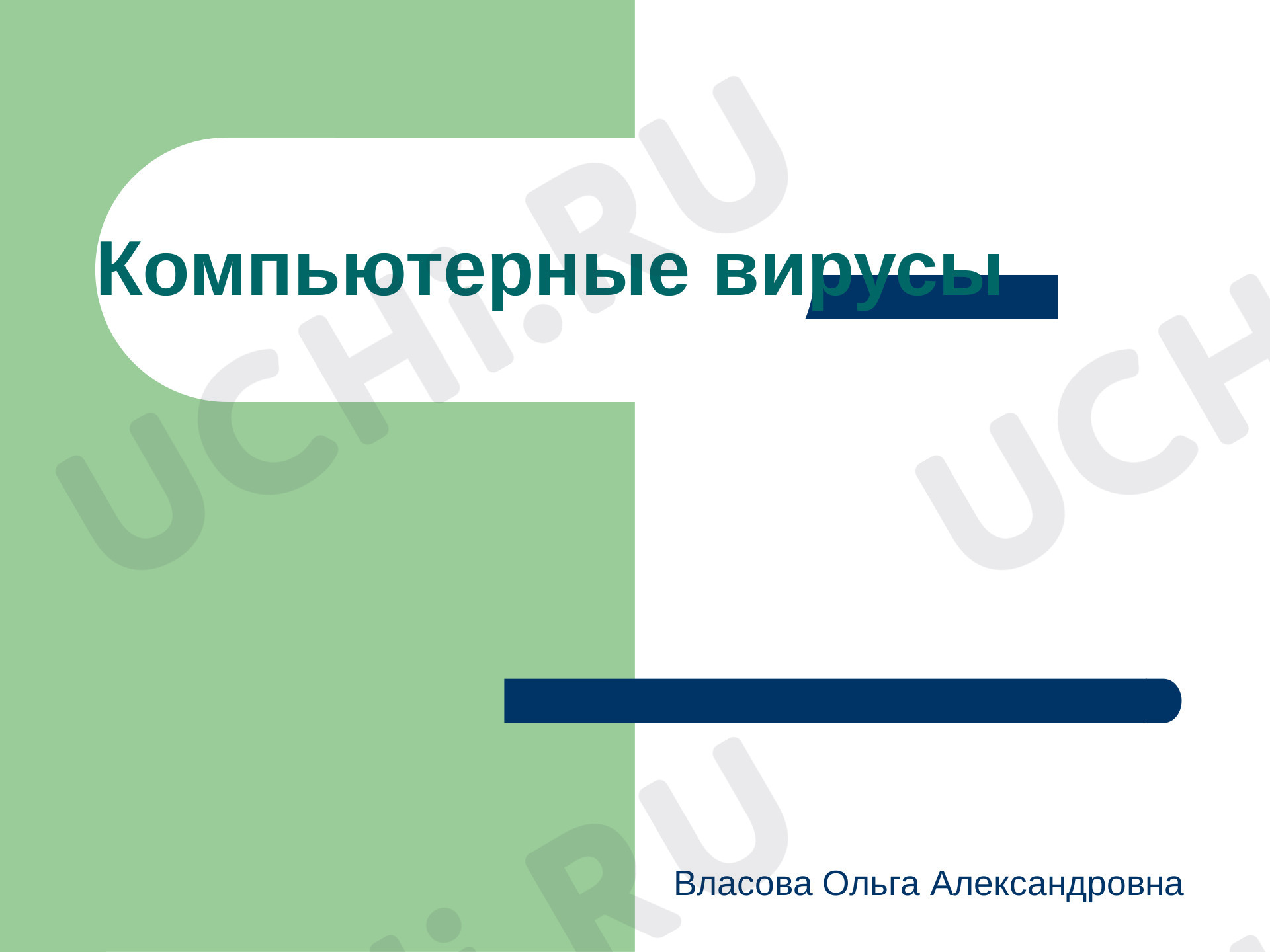 Предпросмотр материала Компьютерные вирусы