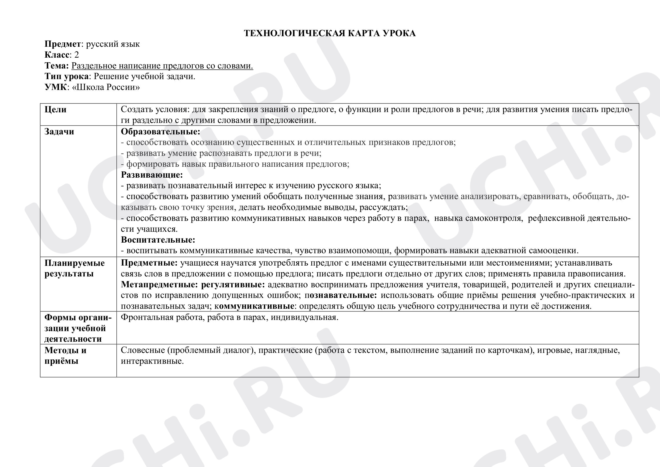 Предпросмотр материала Раздельное написание предлогов