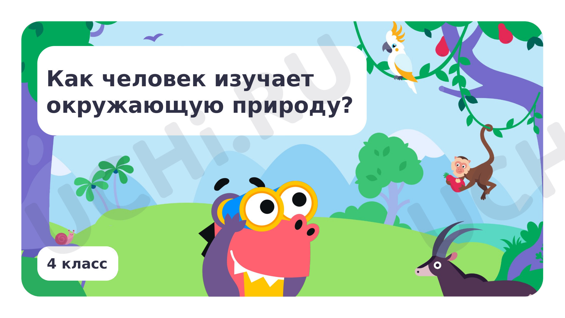 Предпросмотр материала Как человек изучает окружающую природу?