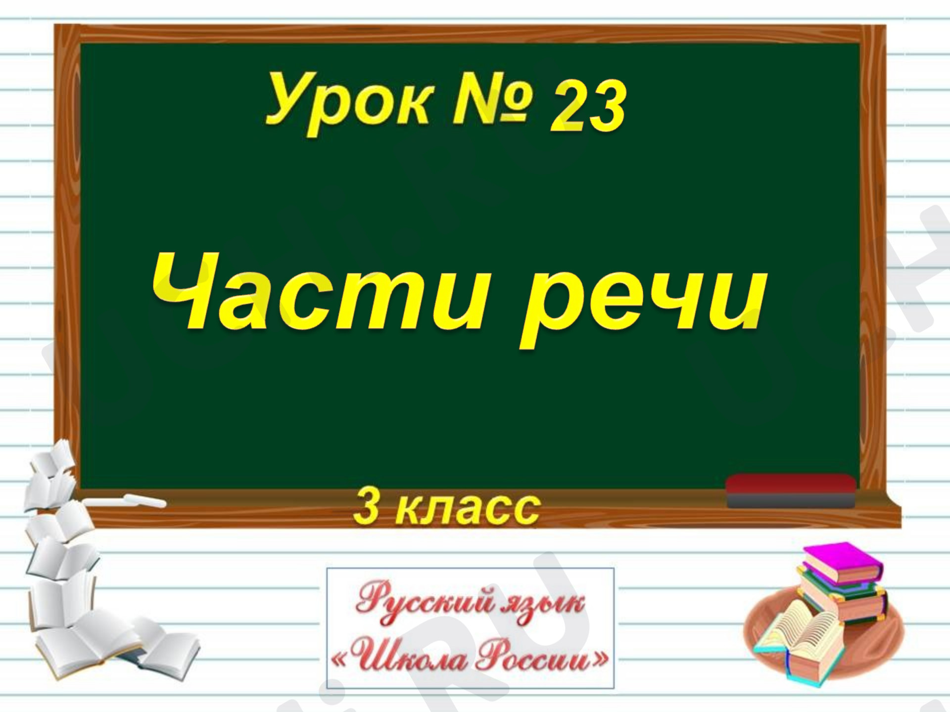 Предпросмотр материала Презентация к уроку русского языка по теме: "Части речи"
